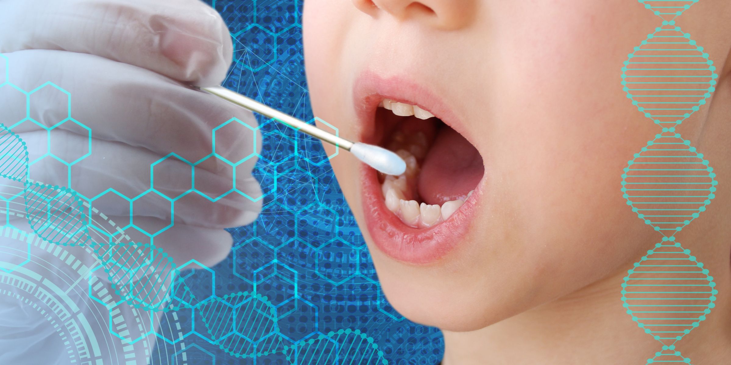 A child undergoing a DNA test | Source: Shutterstock