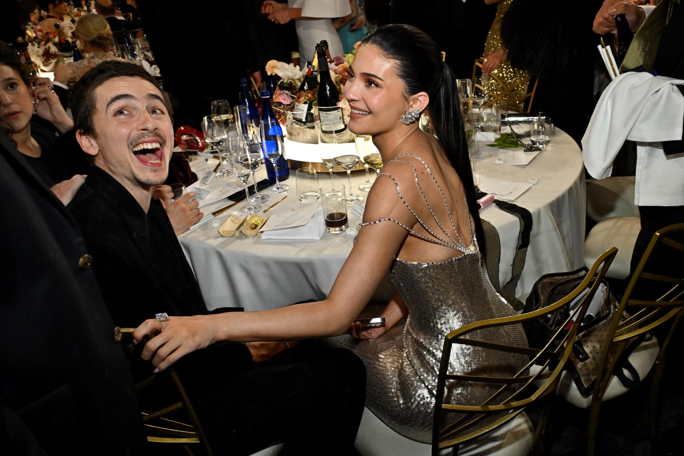 Timothée Chalamet and Kylie Jenner attend the 83rd Annual Golden Globes on January 11, 2026 | Source: Getty Images