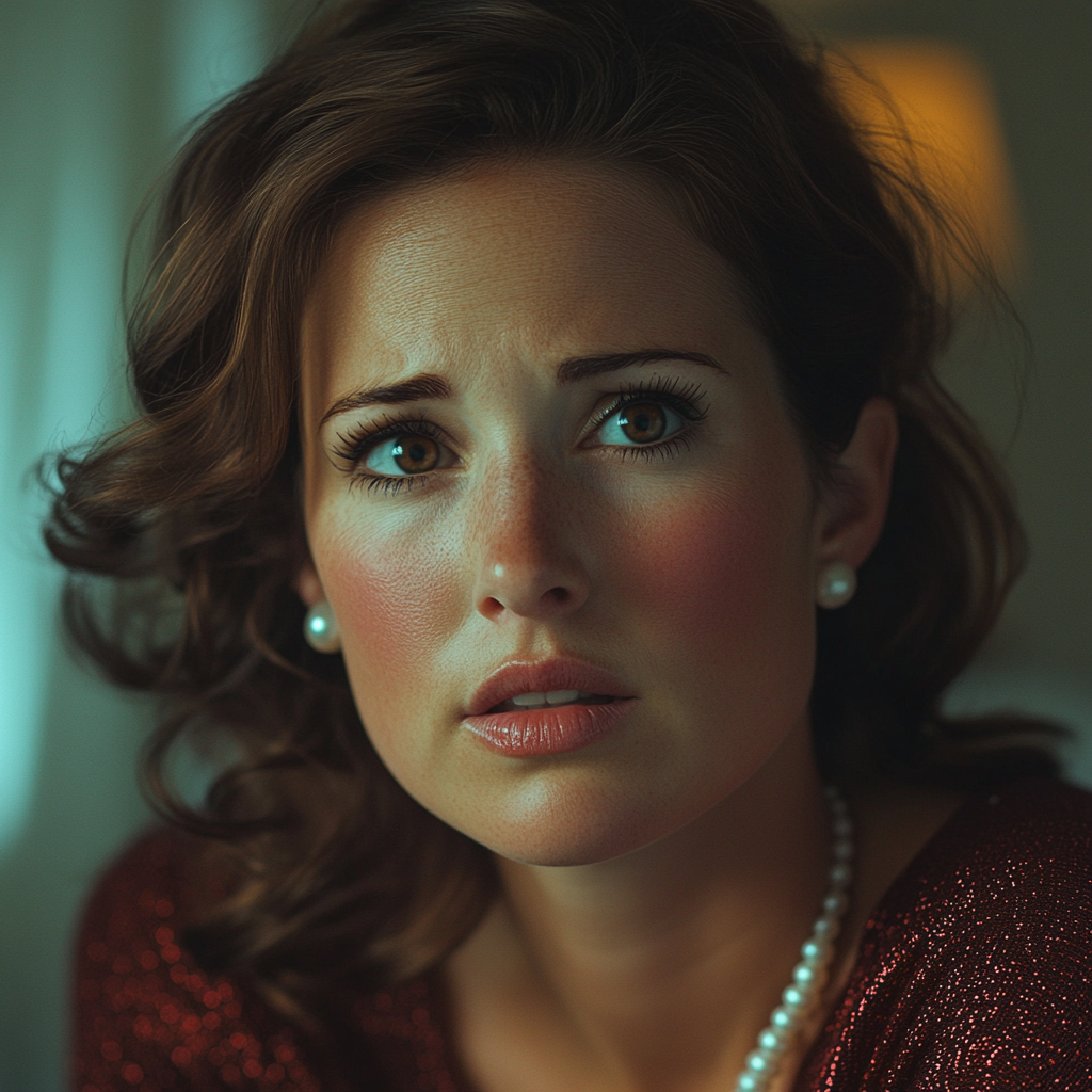 A distressed woman | Source: Midjourney