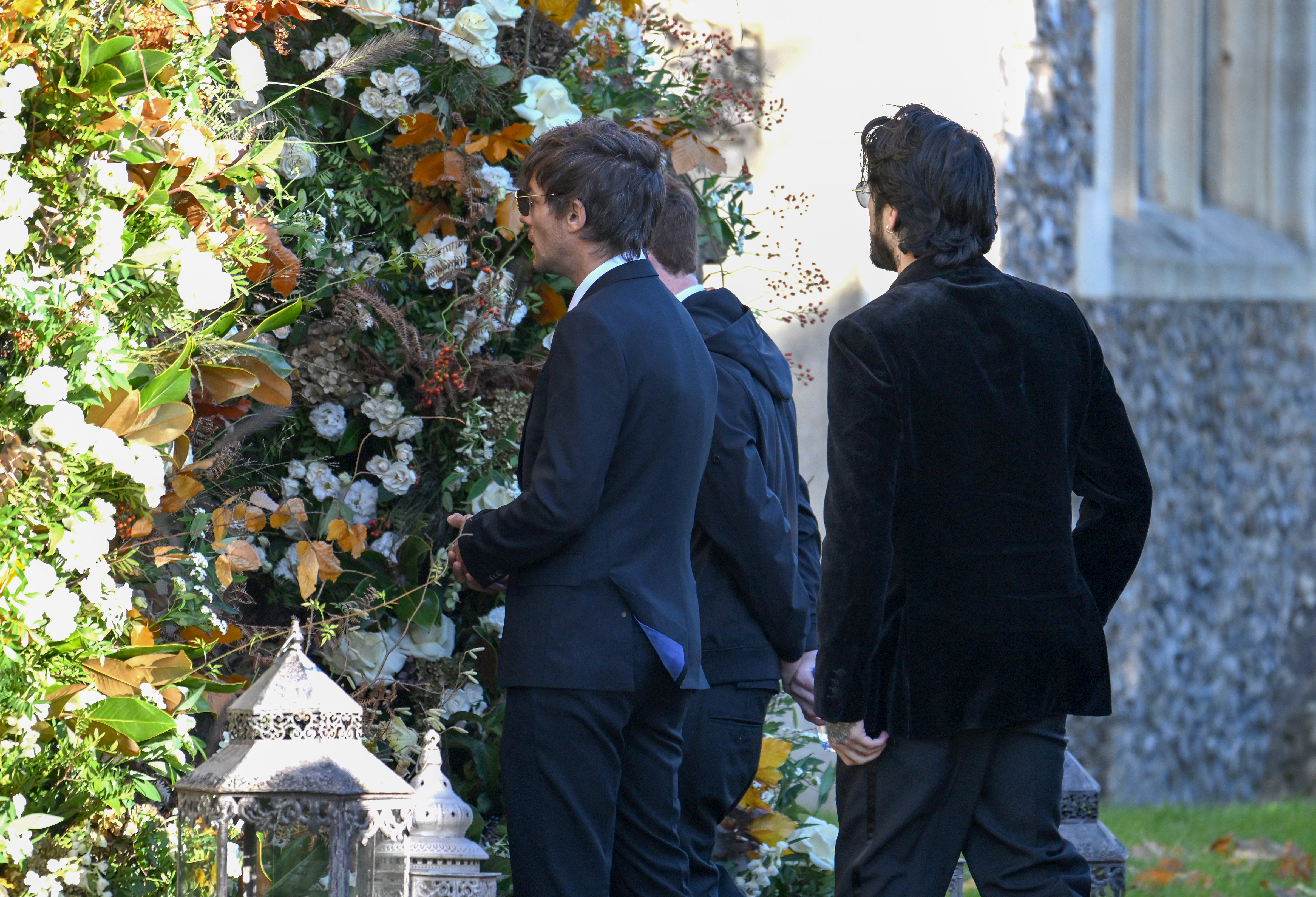 Louis Tomlinson and Zayn Malik at Liam Payne's funeral service on November 20, 2024 in Amersham, England. | Source: Getty Images