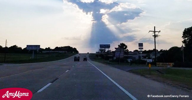 Man snaps photo of 'angel' that appeared in the clouds over Texas