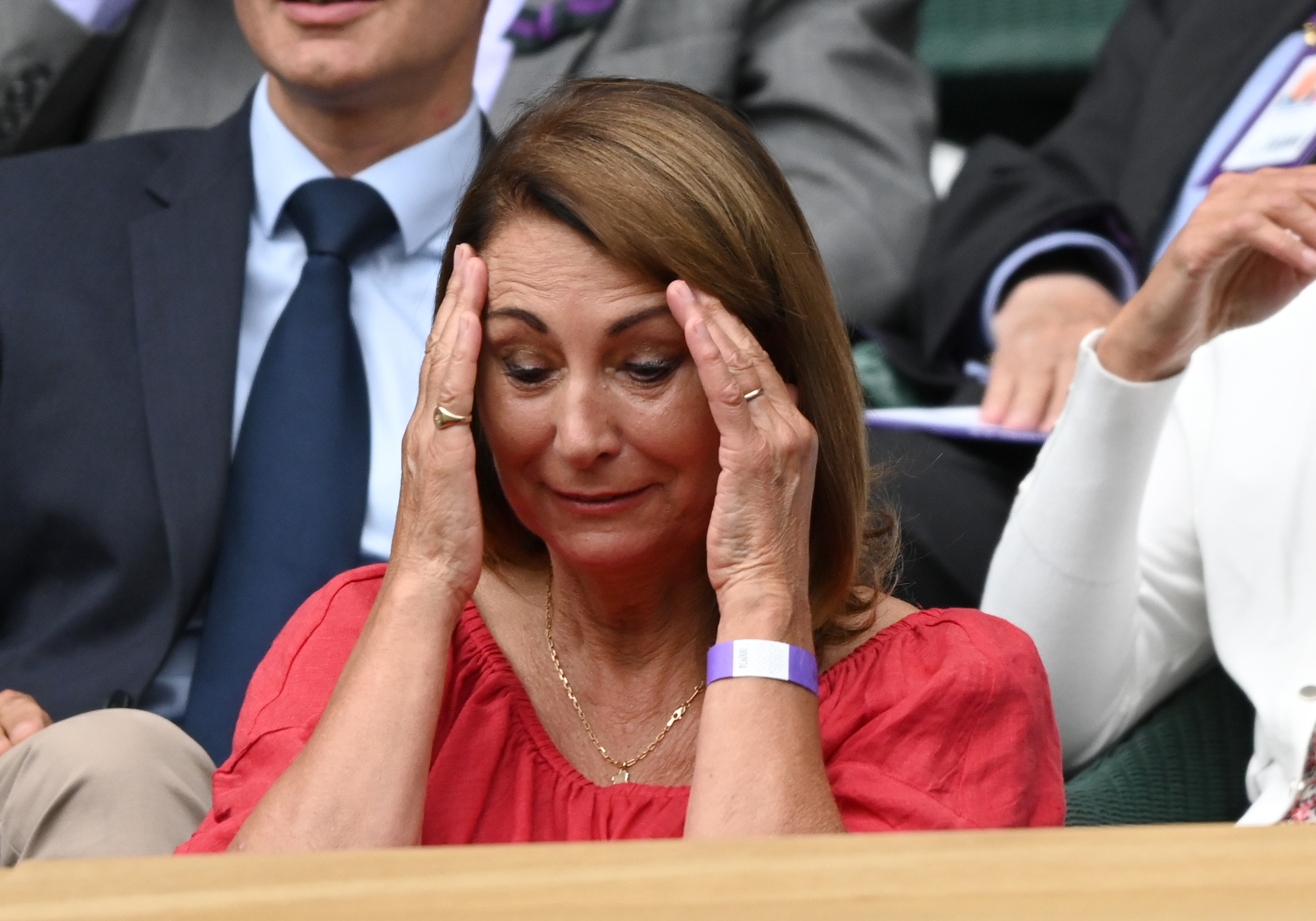 Carole Middleton at the Wimbledon Tennis Championships in London, England on July 9, 2021 | Source: Getty Images
