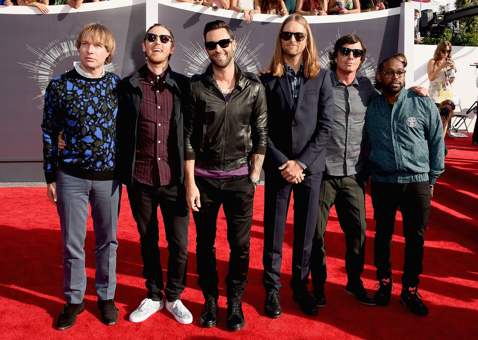 Maroon 5 at the MTV Video Music Awards on August 24, 2014, in Inglewood, California | Photo: Steve Granitz/WireImage/Getty Images