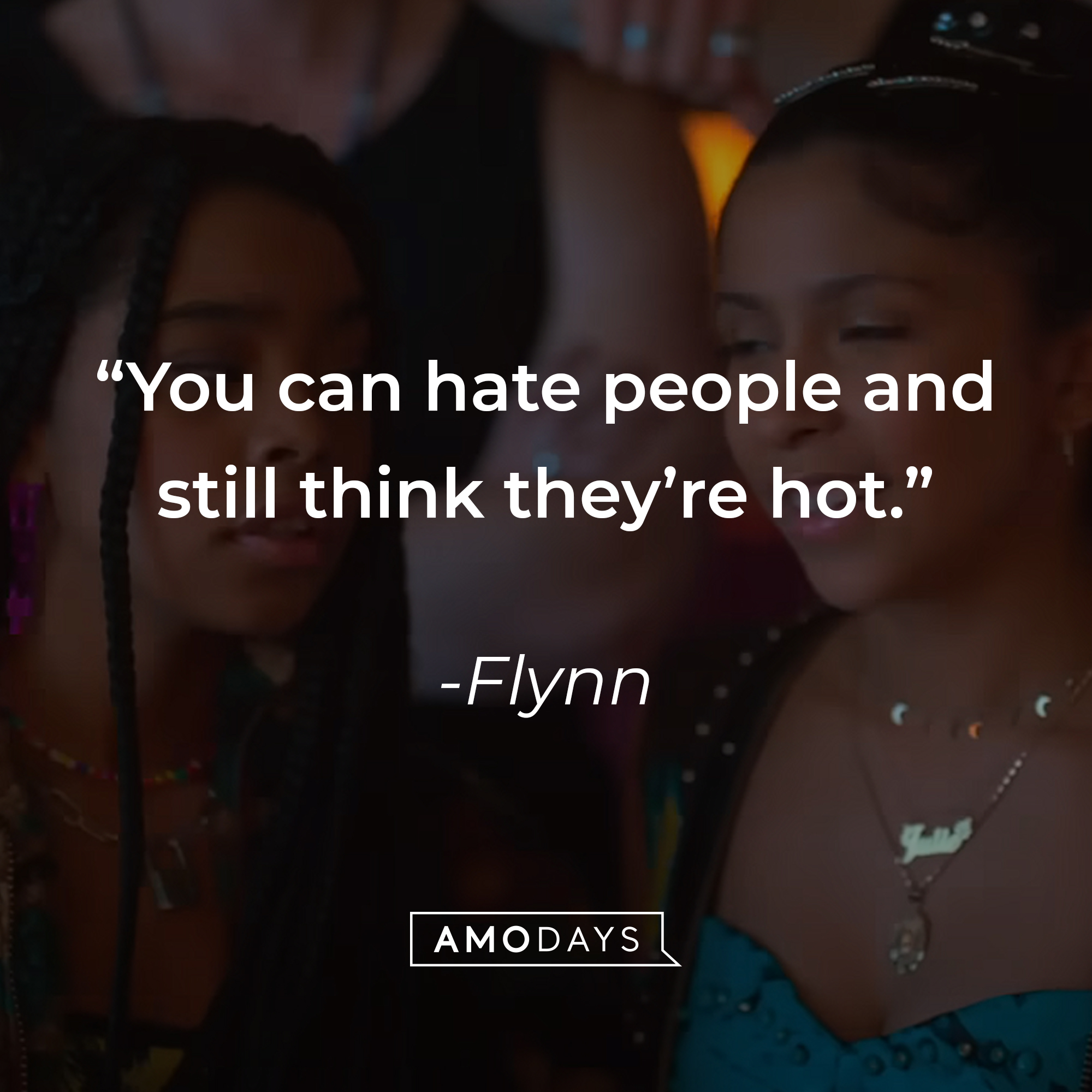 An image of characters from “Julia and the Phantoms” band with Flynn’s quote: You can hate people and still think they’re hot.” | Source: youtube.com/netflixafterschool