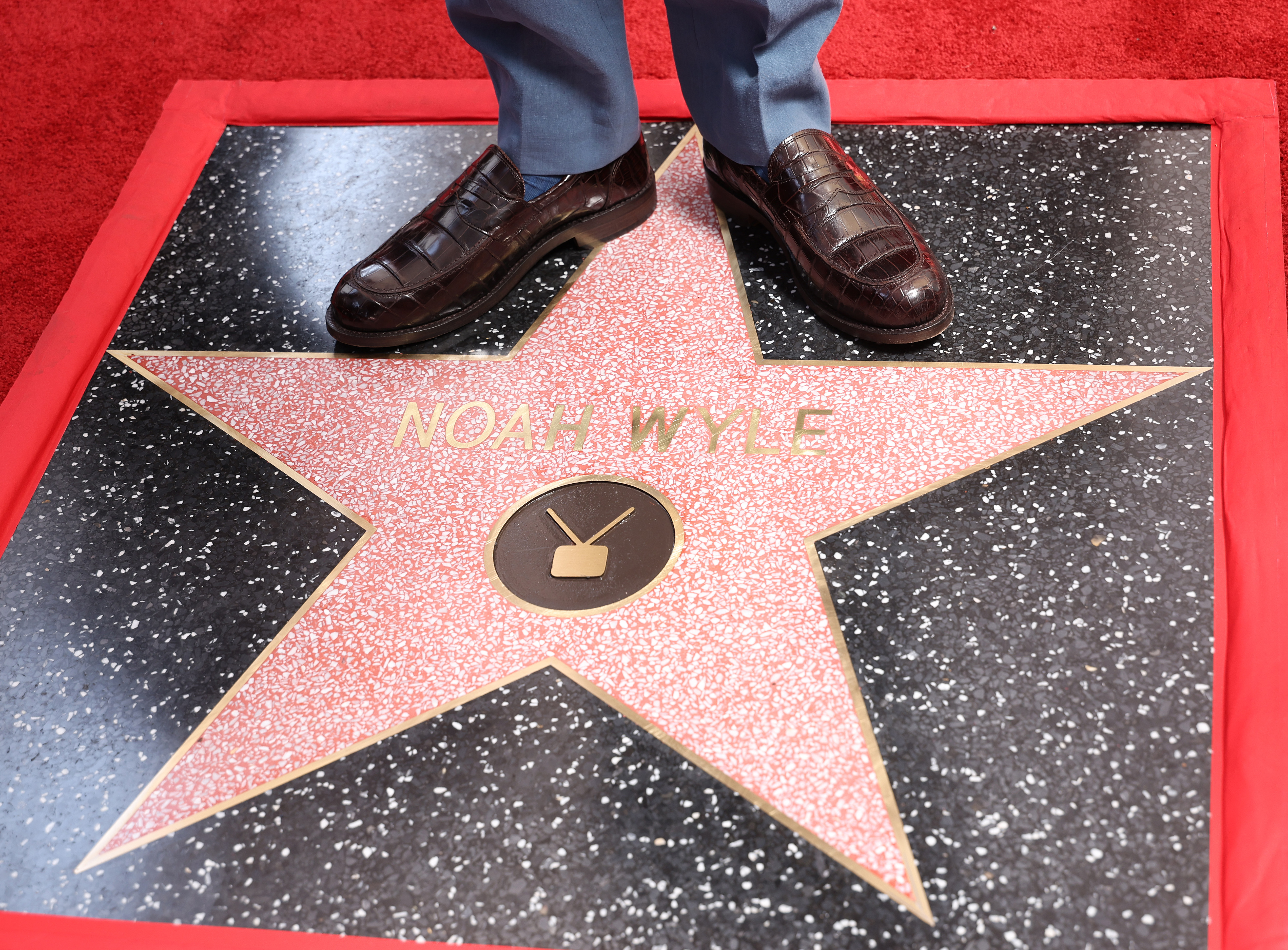 Noah Wyle at the ceremony honoring him with a star on the Hollywood Walk of Fame on April 9, 2026, in Los Angeles, California | Source: Getty Images