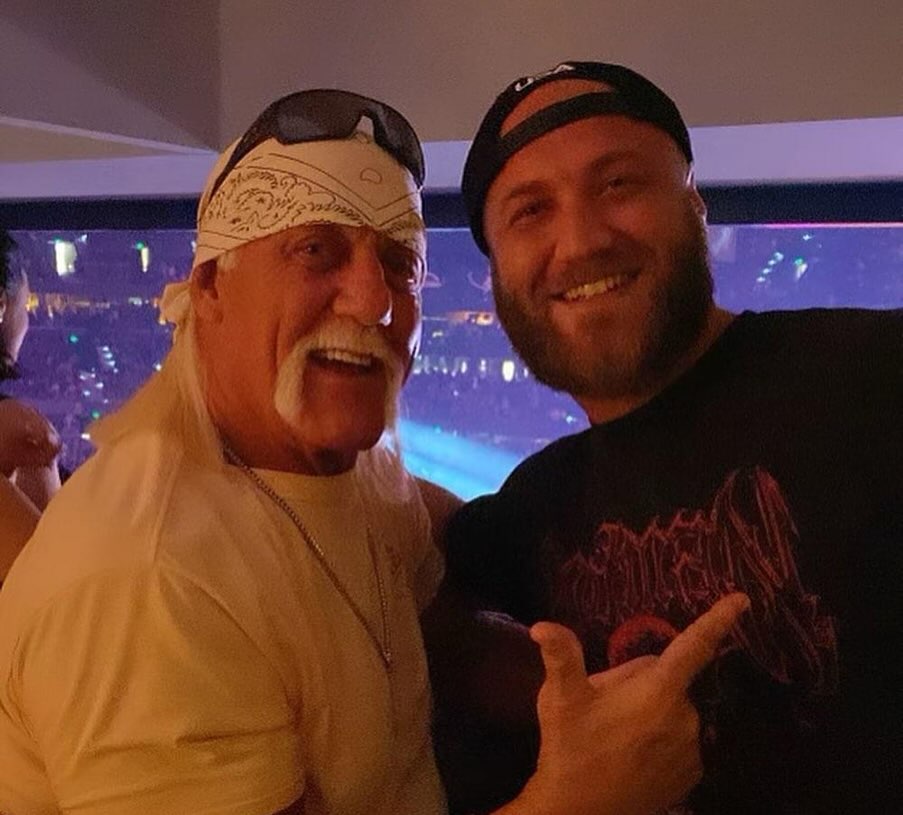 Hulk and Nick Hogan from a post dated July 27, 2025. | Source: Instagram/nickhogan