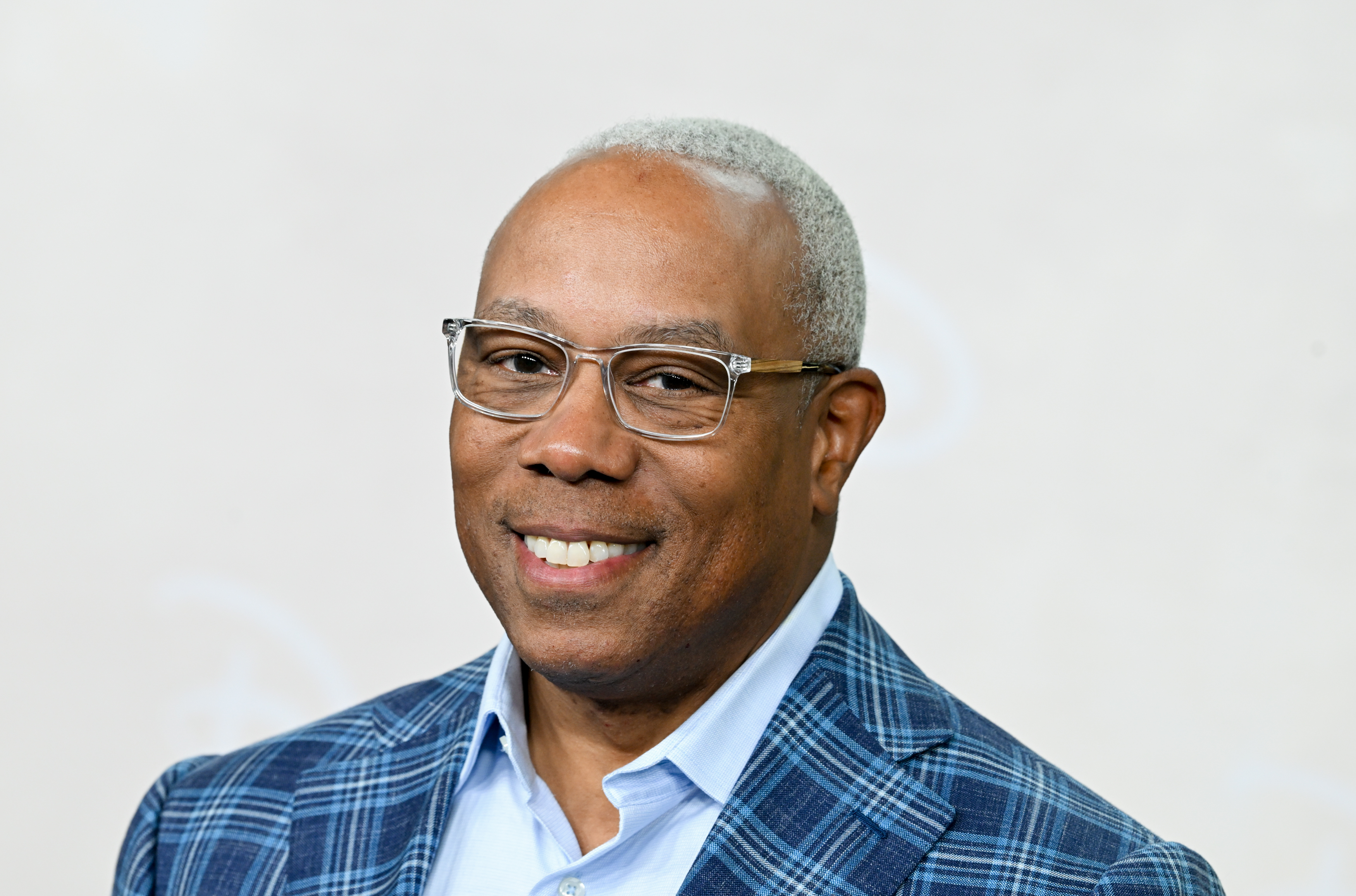 Jay Harris at the Disney Upfront Red Carpet held at North Javits Center on May 13, 2025, in New York | Source: Getty Images