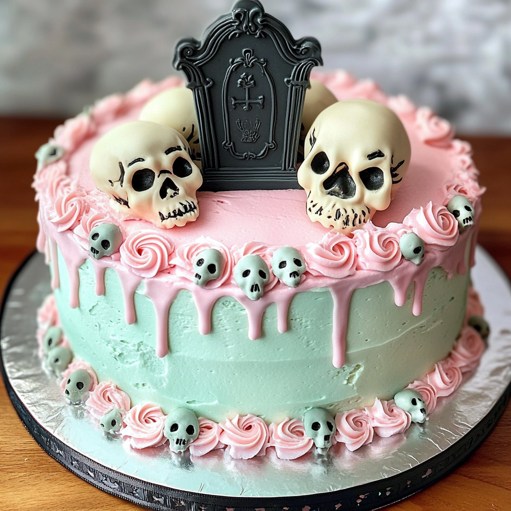 A morbid birthday cake | Source: Midjourney