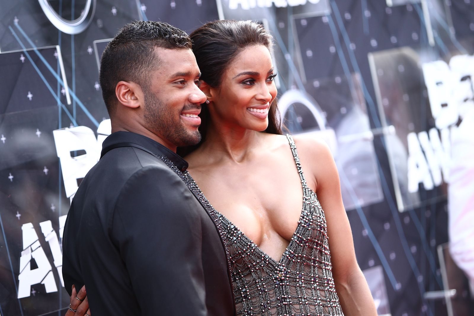 Russell Wilson and Ciara at the BET & Make A Wish Foundation Recipients BET Experience on June 28, 2015.  | Photo: Getty Images