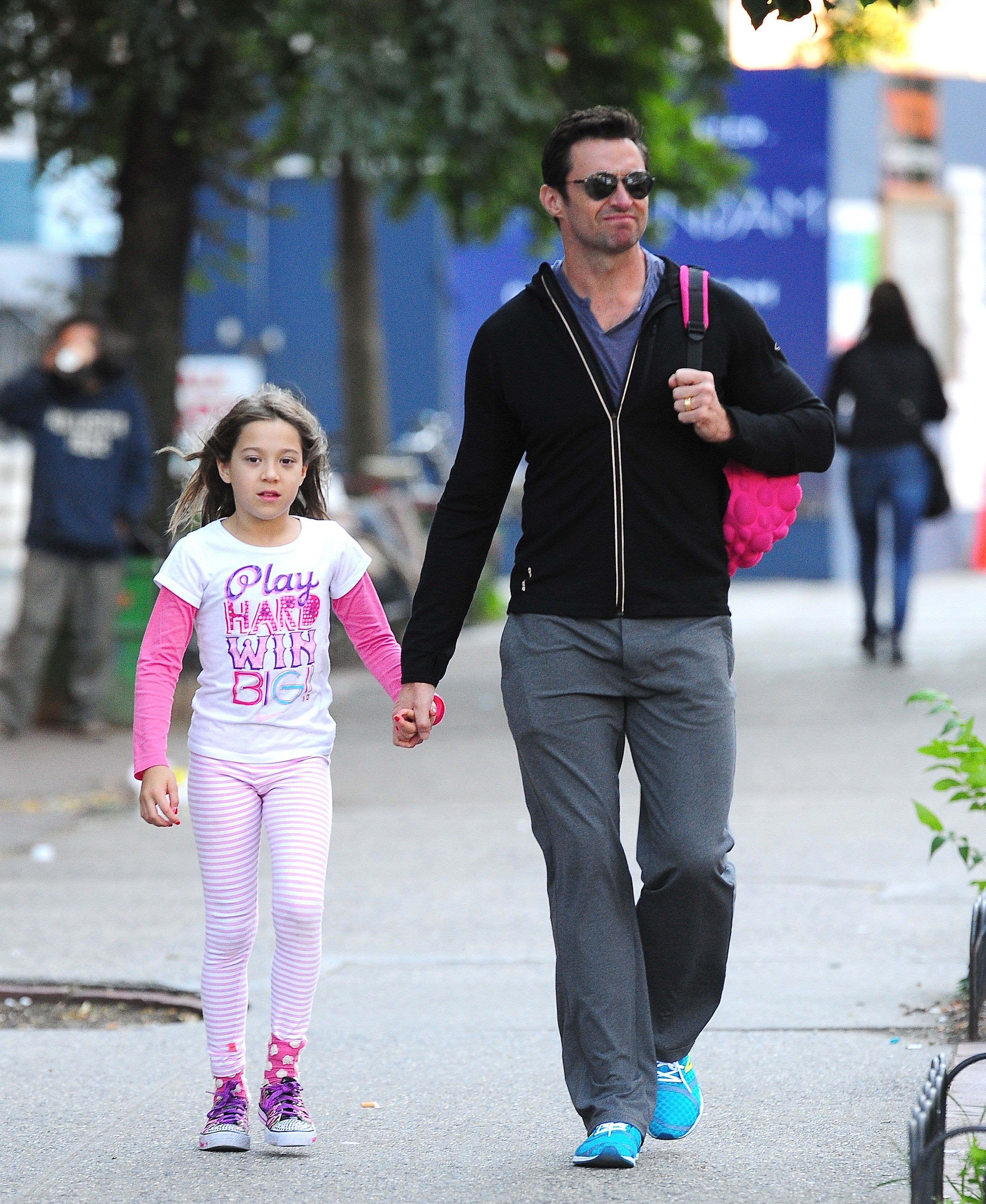 Ava Eliot Jackman and Hugh Jackman in New York on September 17, 2013 | Source: Getty Images