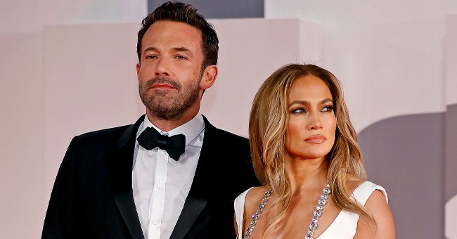 Ben Affleck and Jennifer Lopez on the red carpet for "The Last Duel" during the 78th Venice International Film Festival in Venice, Italy, on September 10, 2021 | Photo: P. Lehman/Barcroft Media/Getty Images