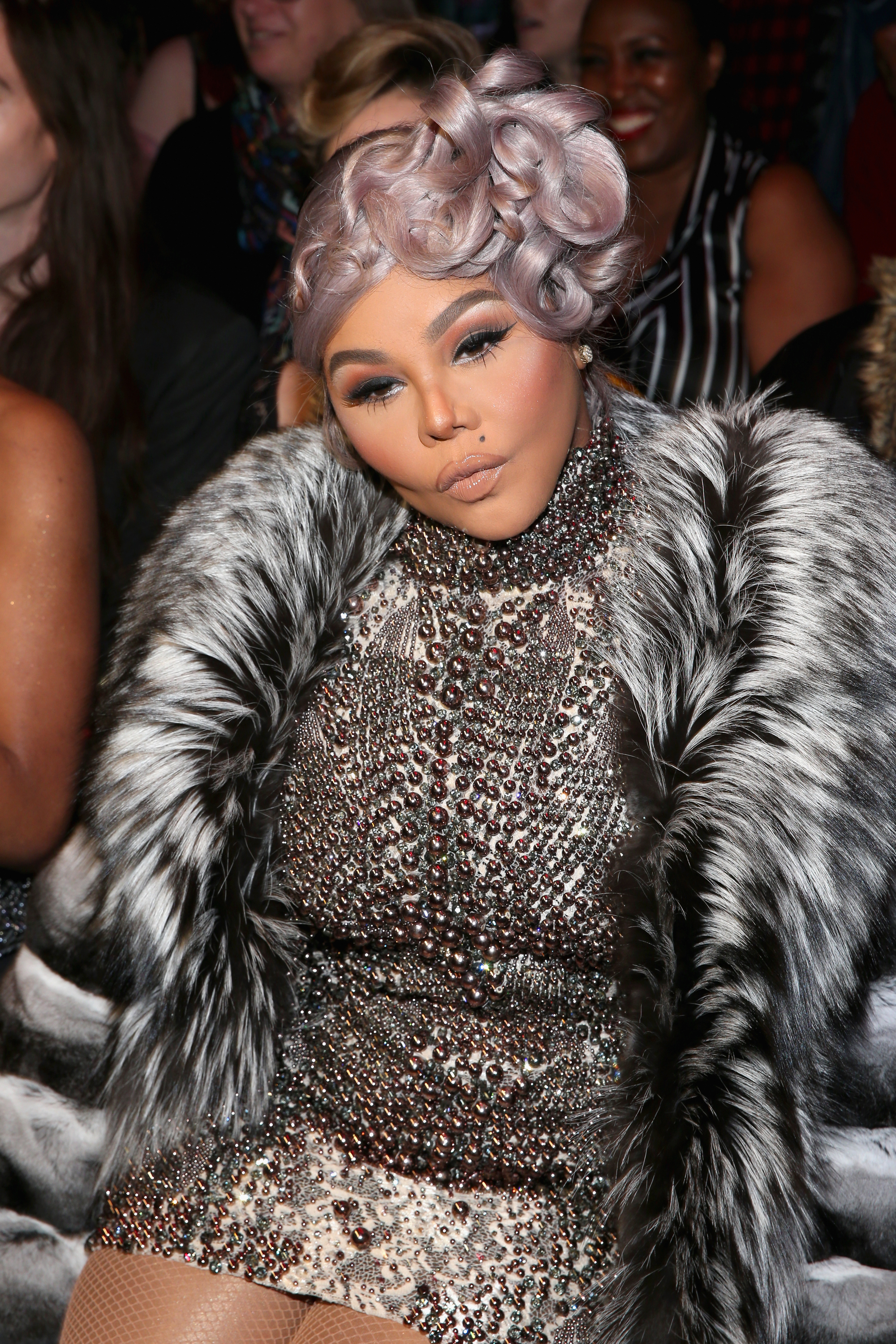 Lil' Kim at The Blonds show during New York Fashion Week in New York City on February 13, 2018. | Source: Getty Images