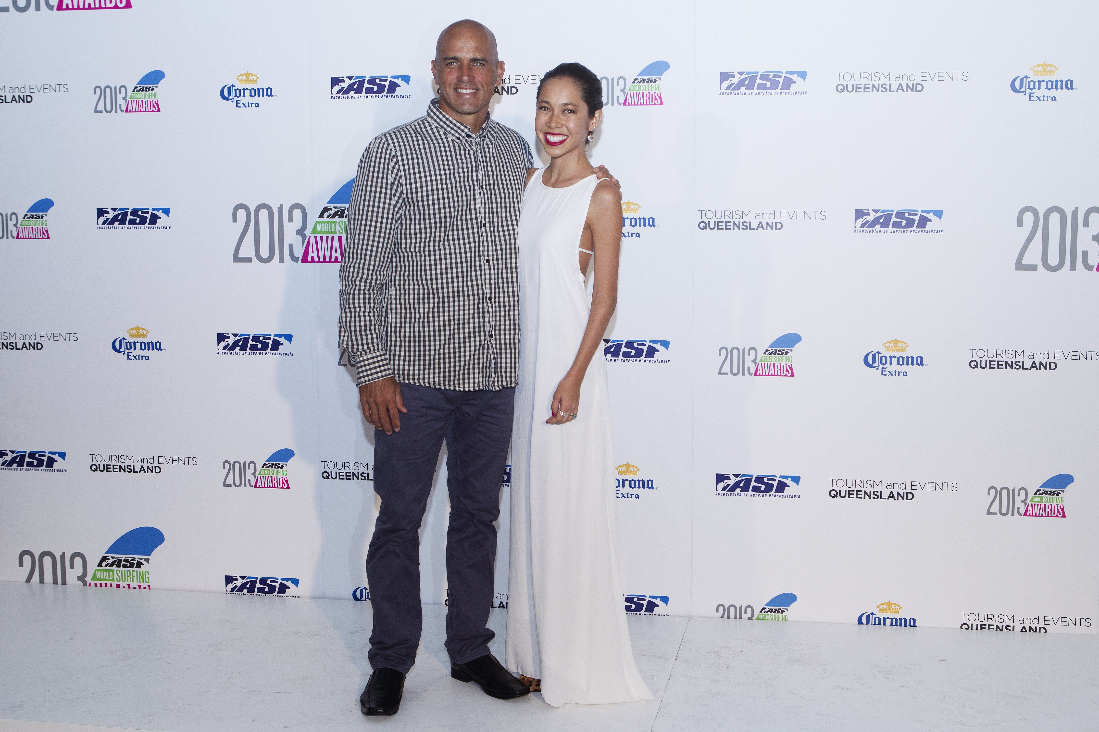 Kelly Slater and Kalani Miller attend the ASP World Surfing Awards on February 28, 2013, in Surfers Paradise, Australia. | Source: Getty Images