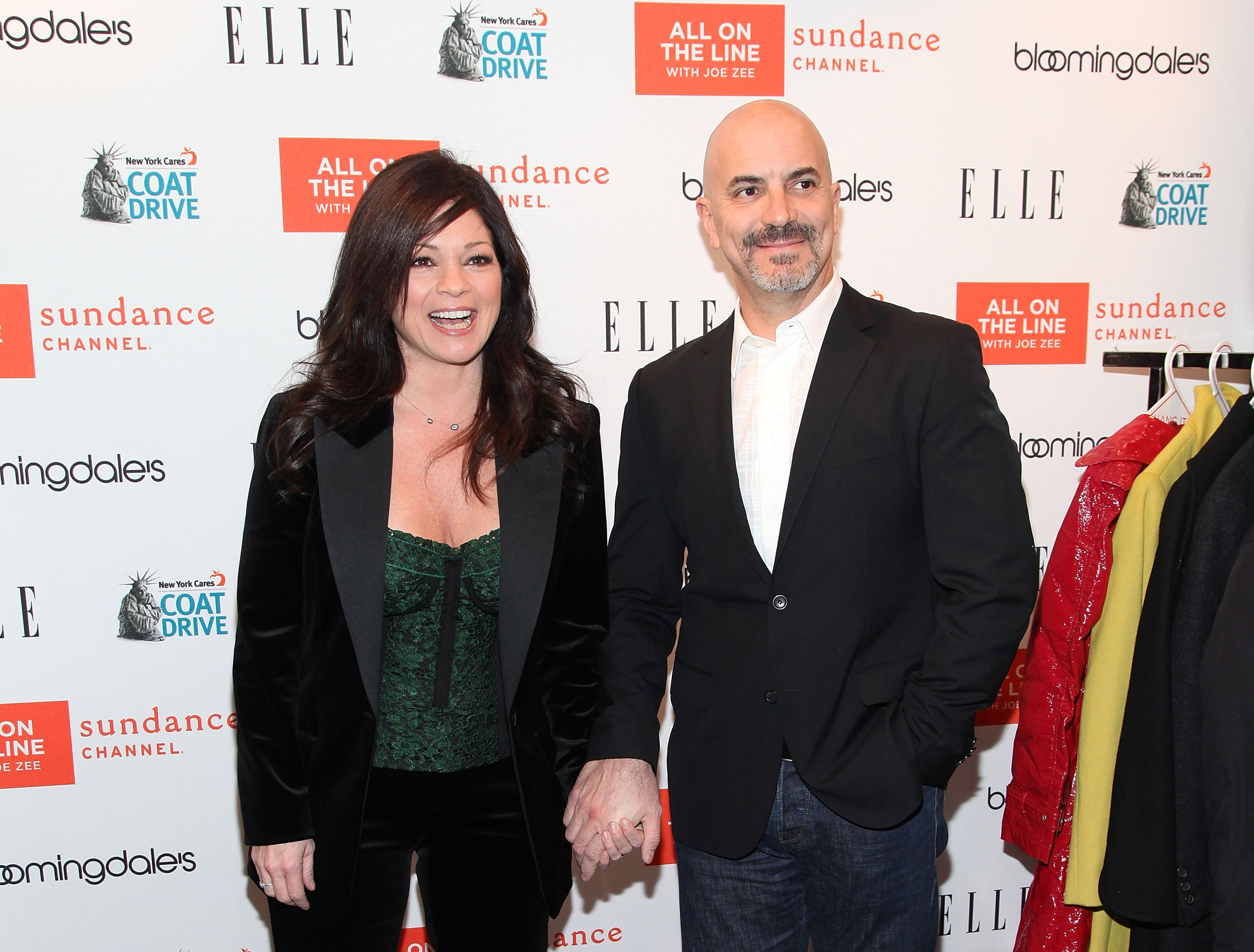 Valerie Bertinelli and Tom Vitale at the New York Cares Coat Drive on November 30, 2011 in New York City | Source: Getty Images