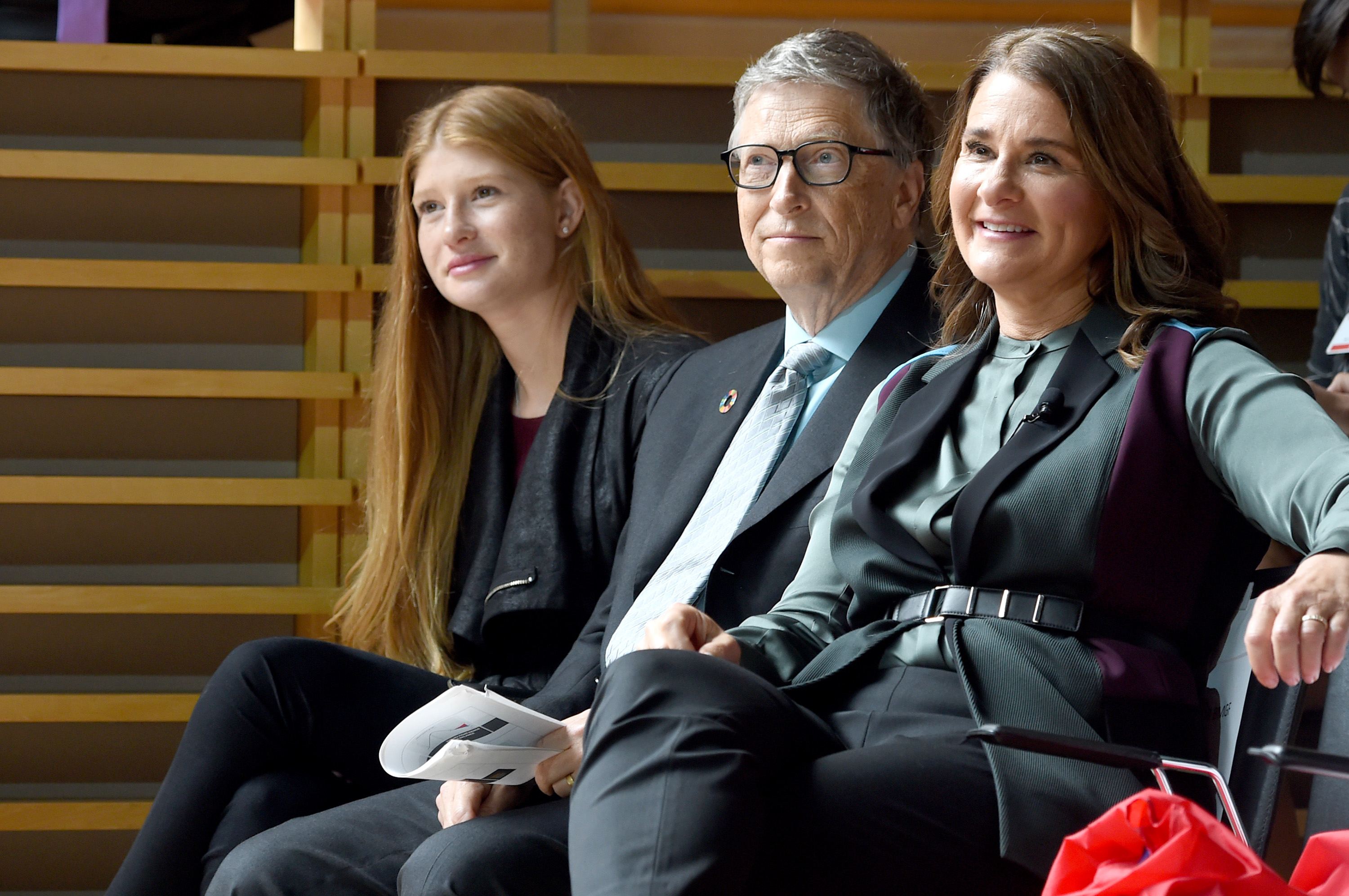 Phoebe Adele Gates, Bill Gates, and Melinda Gates at Lincoln Center on September 20, 2017, in New York City. | Source: Getty Images