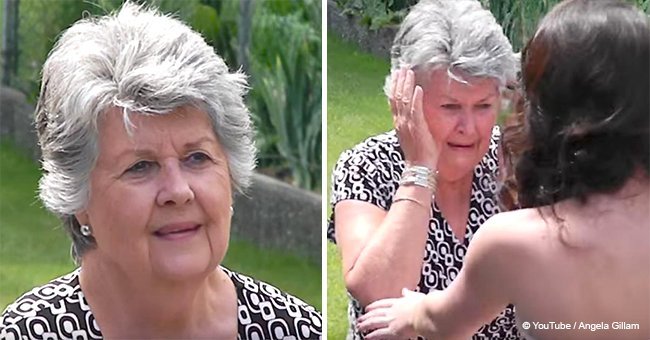 Grandmother in tears after seeing granddaughter's graduation dress