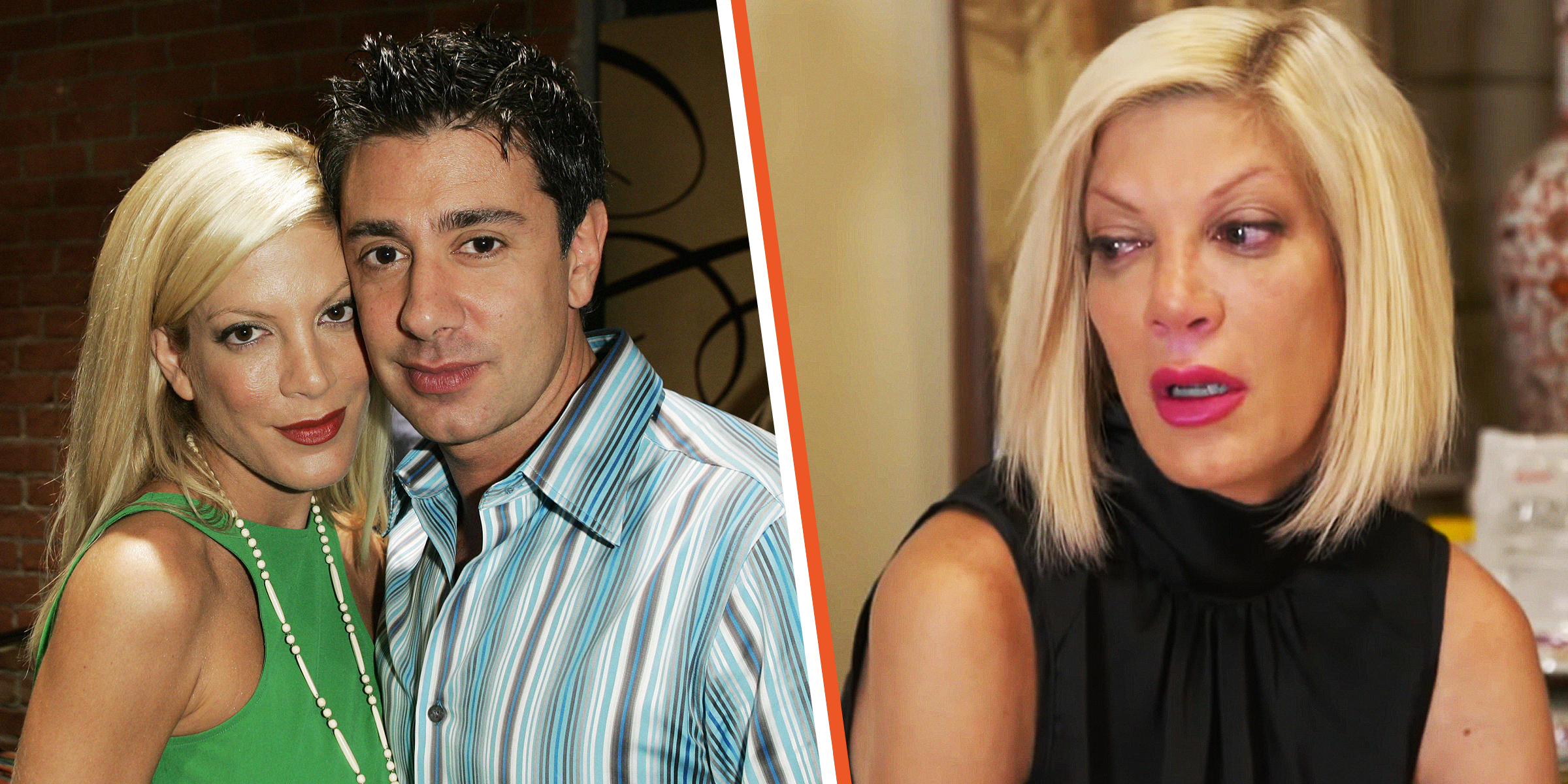 Tori Spelling and Charlie Shahnaian | Tori Spelling | Source: Getty Images | youtube.com/@Lifetime