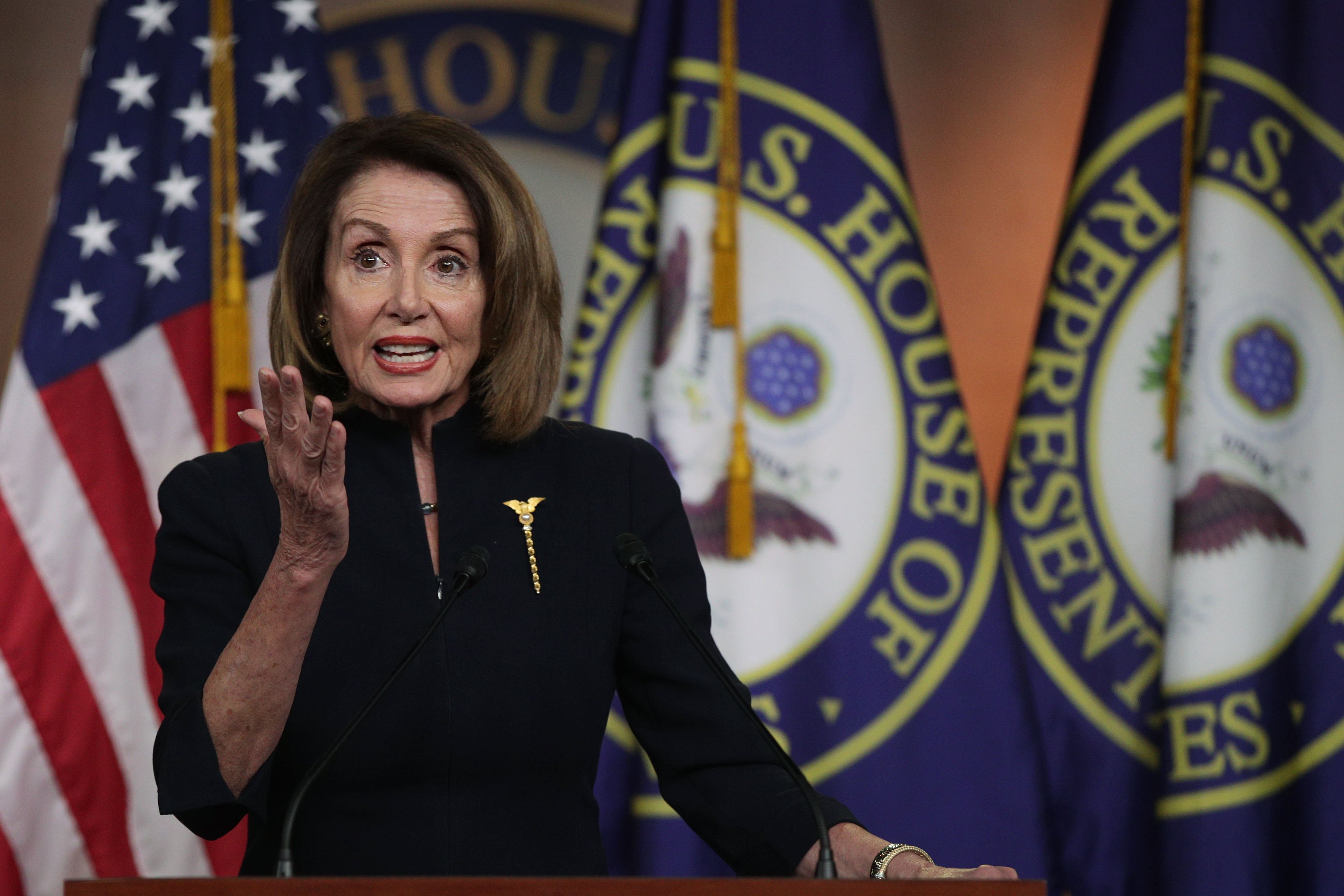 Speaker of the House Nancy Pelosi at a Weekly Press Conference | Photo: Getty Images Speaker of the House Nancy Pelosi at a Weekly Press Conference | Photo: Getty Images