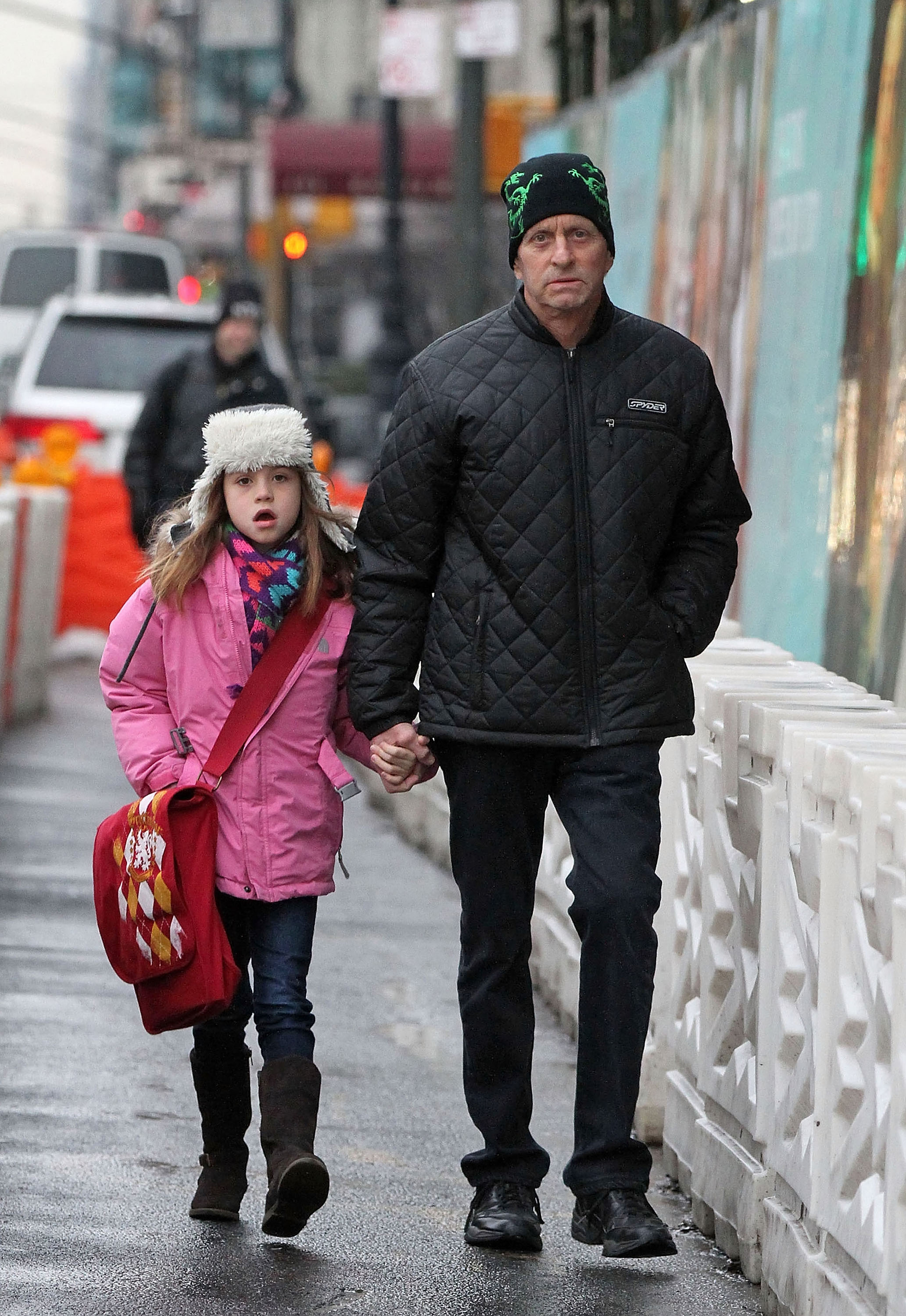 Michael Douglas and Carys Zeta Douglas on January 19, 2011 in New York City | Source: Getty Images