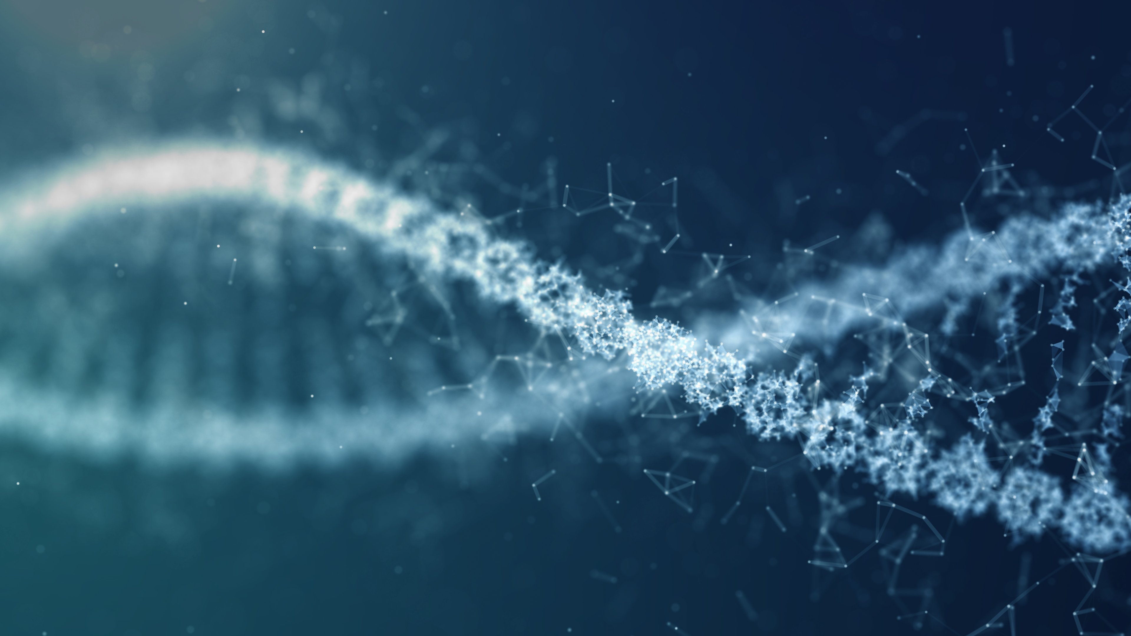 Futuristische Illustration des DNA-Spins. I Quelle: Getty Images