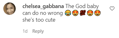 An adorable comment on Princess Love's Instagram | Photo: Instagram/princesslove