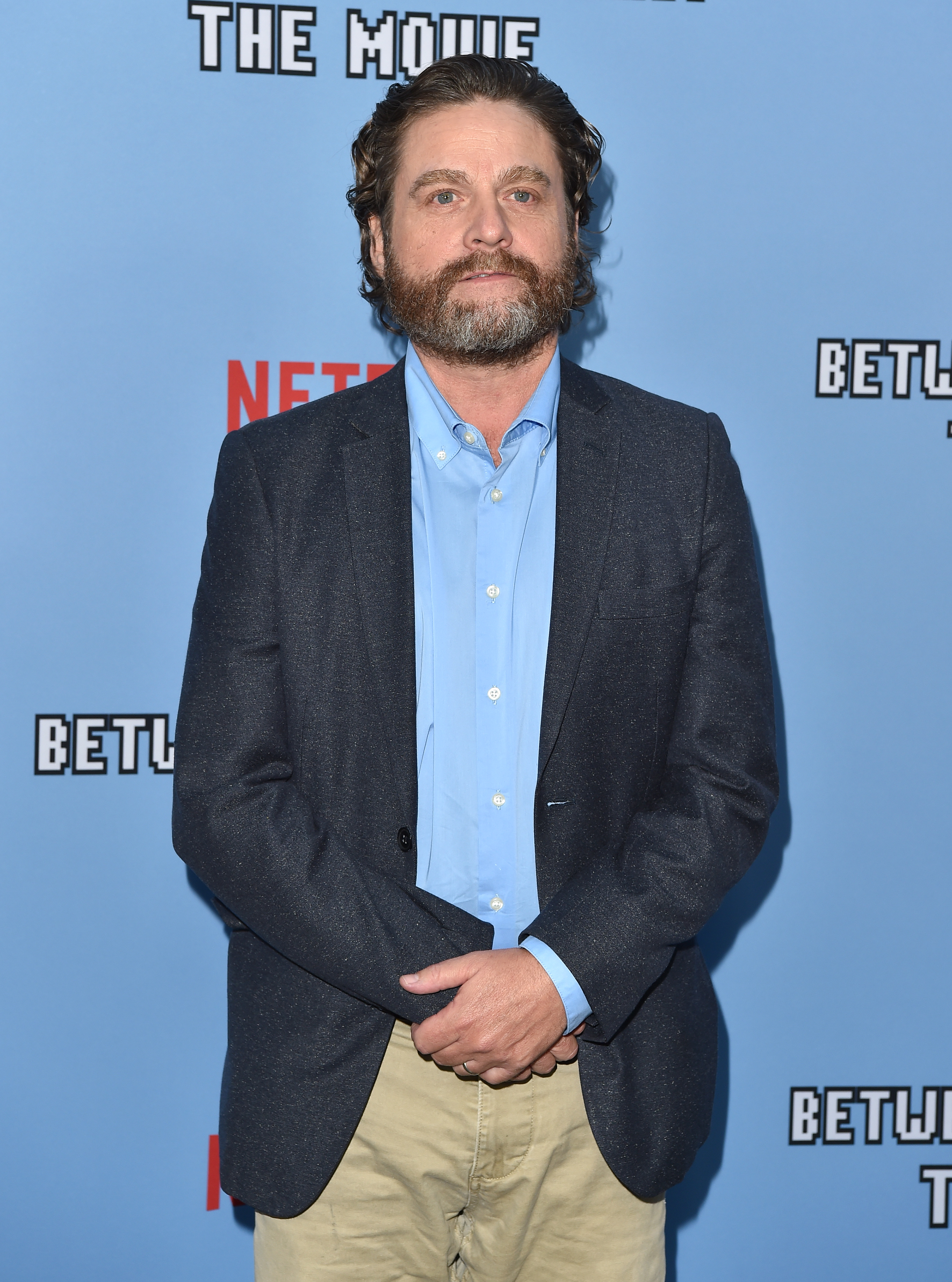 Zach Galifianakis at the LA Premiere of Netflix's "Between Two Ferns: The Movie" in Hollywood, California, on September 16, 2019. | Source: Getty Images
