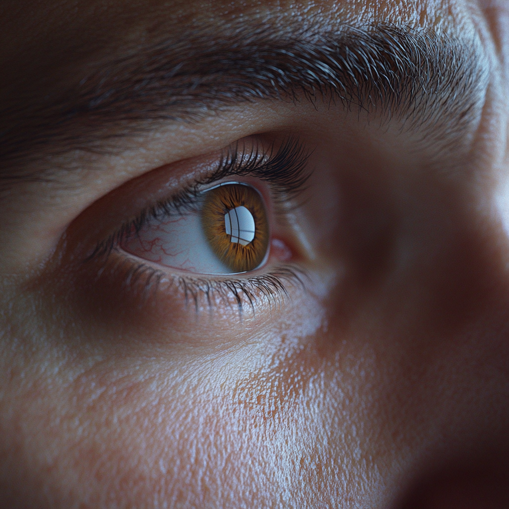 A close-up shot of a man's eye | Source: Midjourney
