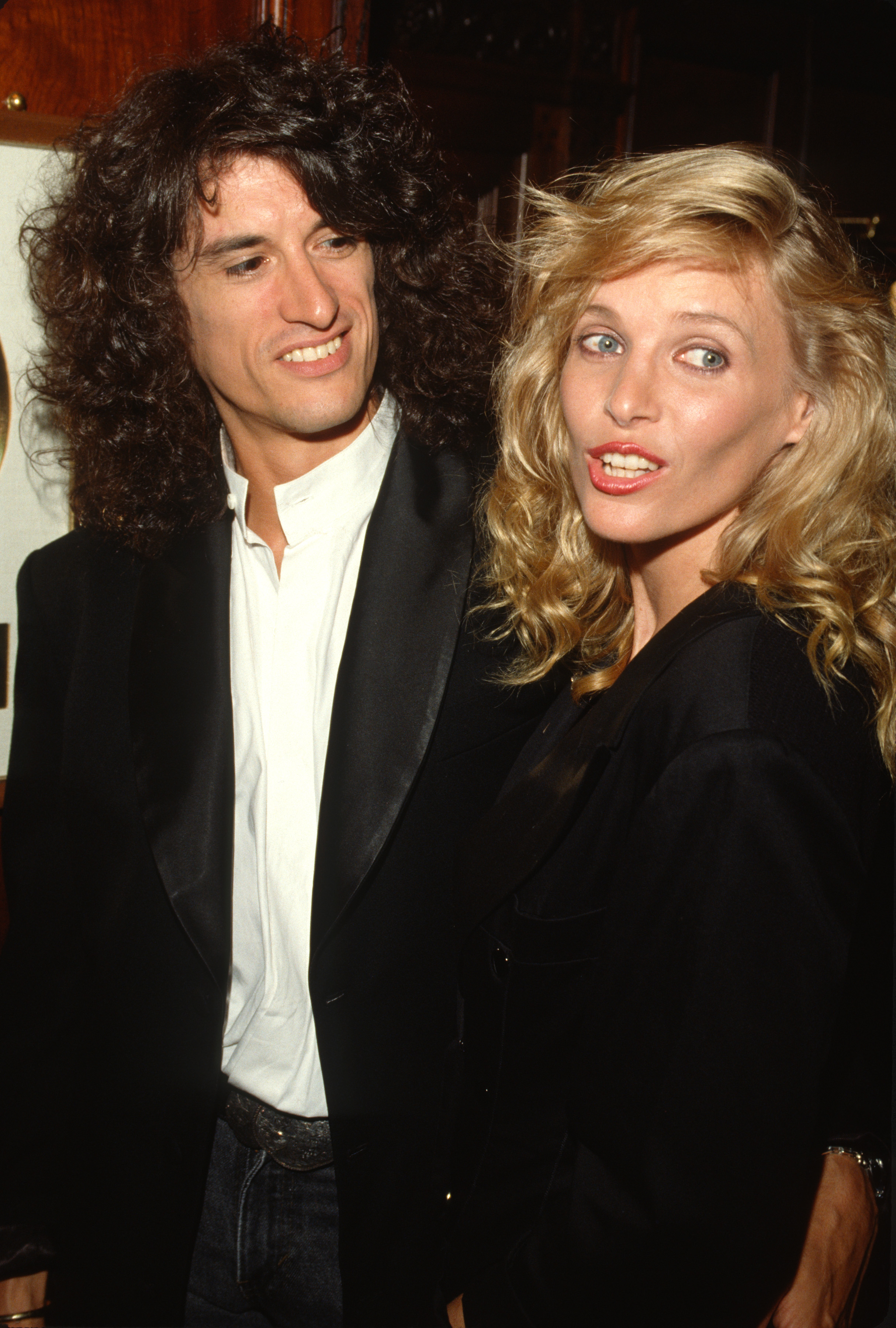 Joe Perry and Billie Paulette Montgomery in Boston, MA on September 12, 1989. | Source: Getty Images