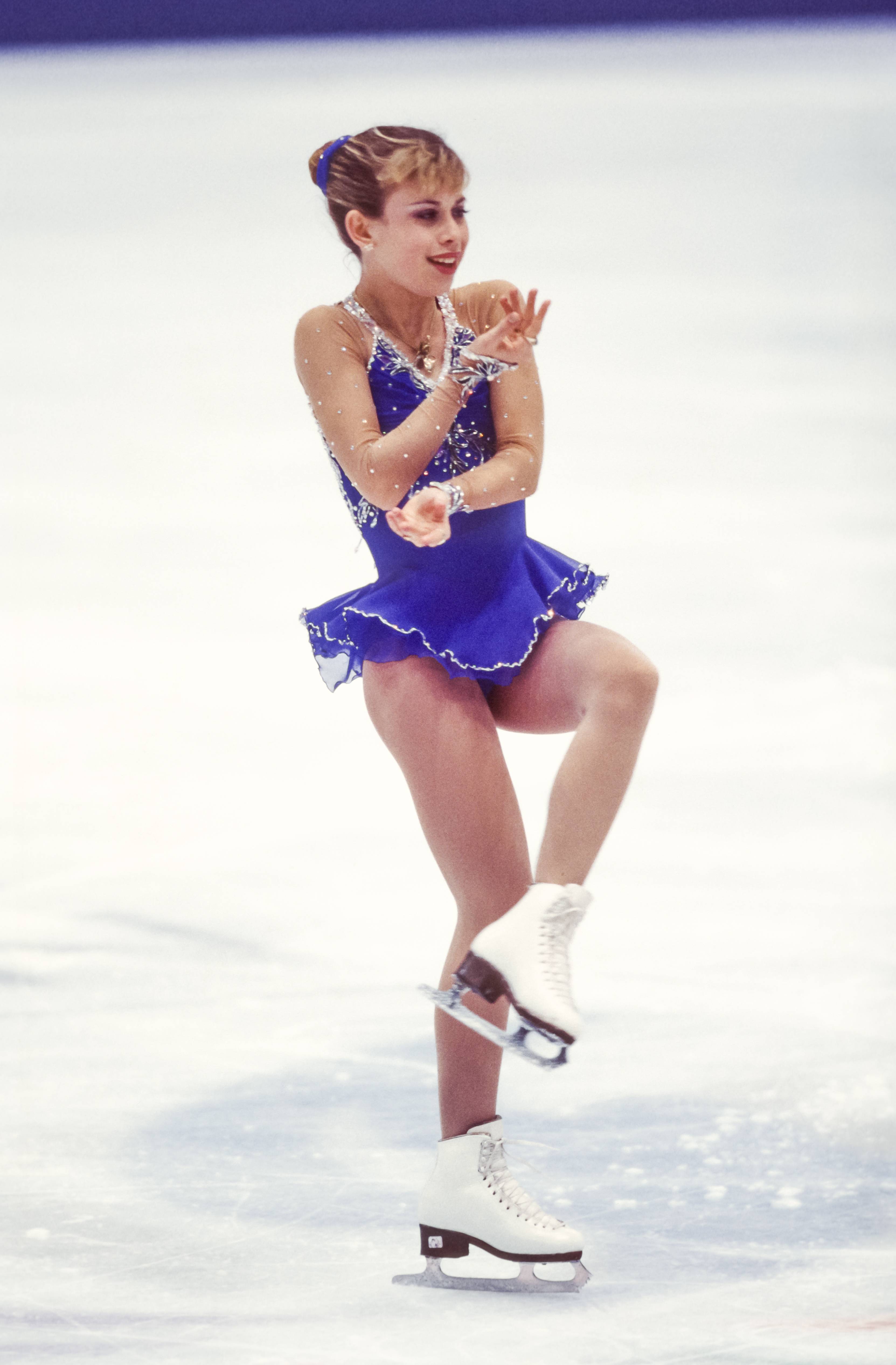 Tara Lipinski, representing the US, competes in the Ladies Singles figure skating Free Skate event at the Winter Olympics on February 20, 1998, in Nagano, Japan | Source: Getty Images