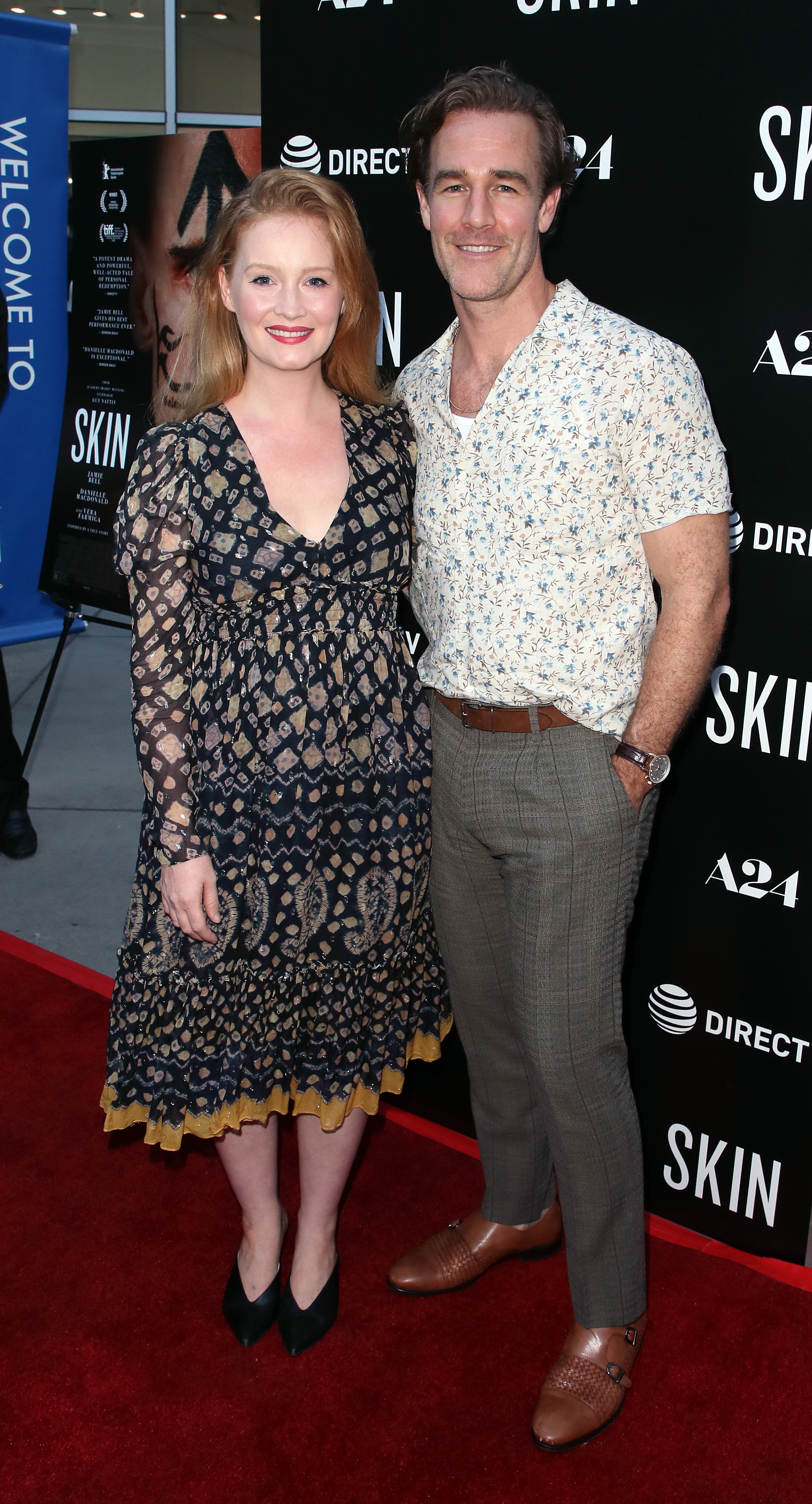 Kimberly Brook and James Van Der Beek attending the LA Special Screening of A24's "Skin" at ArcLight Hollywood | Source: Getty Images