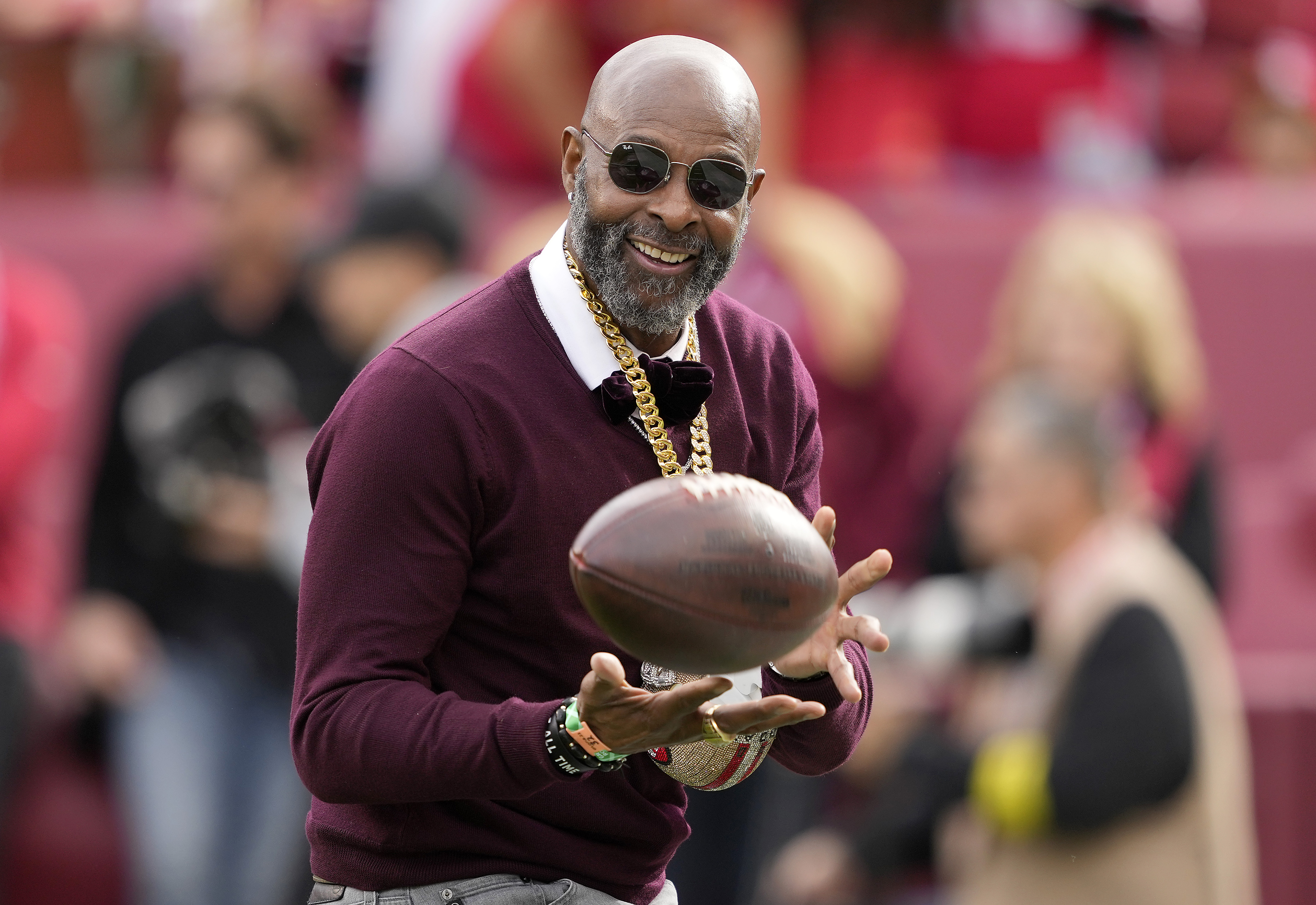 Jerry Rice at Levi's Stadium on January 08, 2023, in Santa Clara, California. | Source: Getty Images