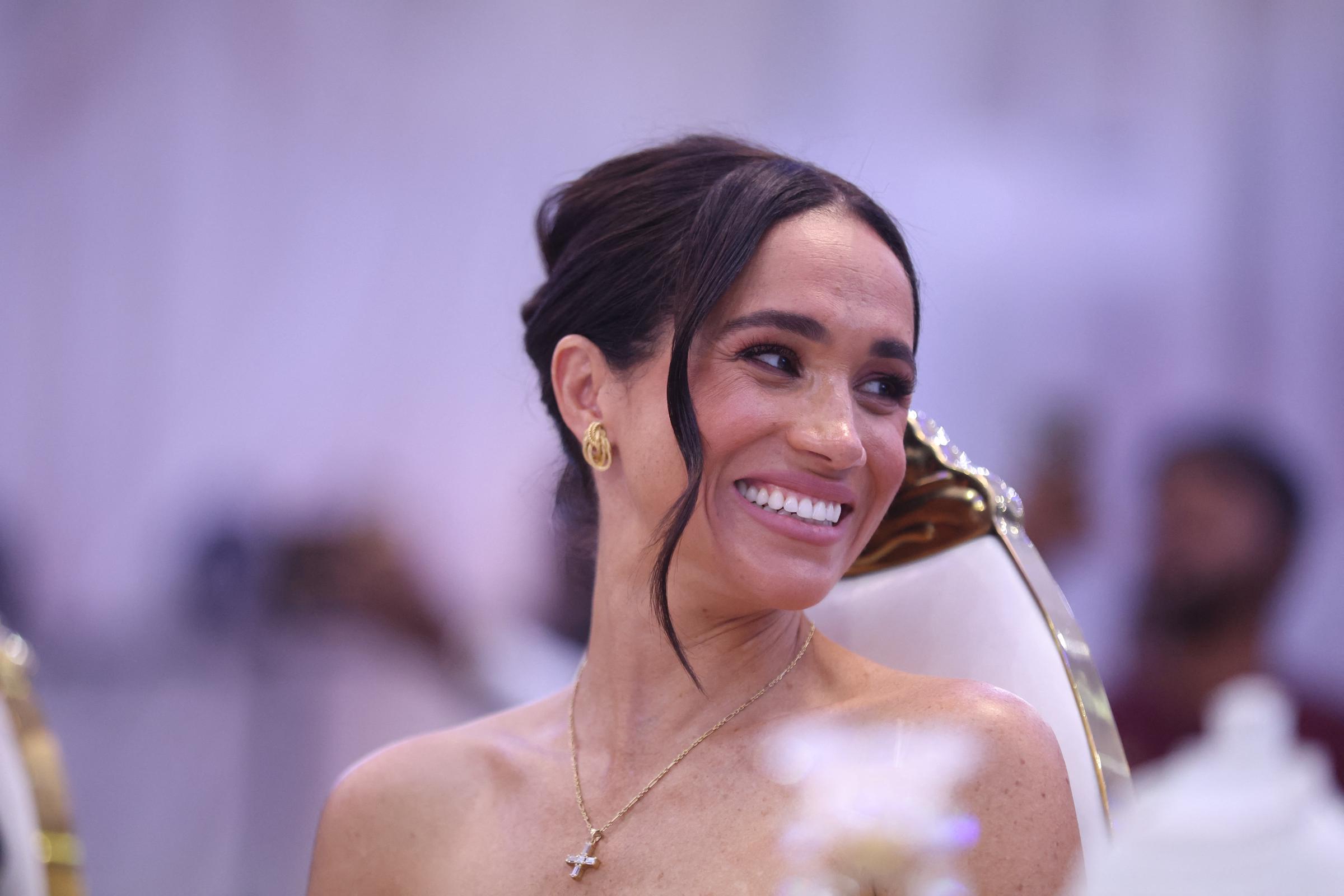 Meghan Markle at the Nigerian Defence Headquarters in Abuja on May 11, 2024  | Source: Getty Images