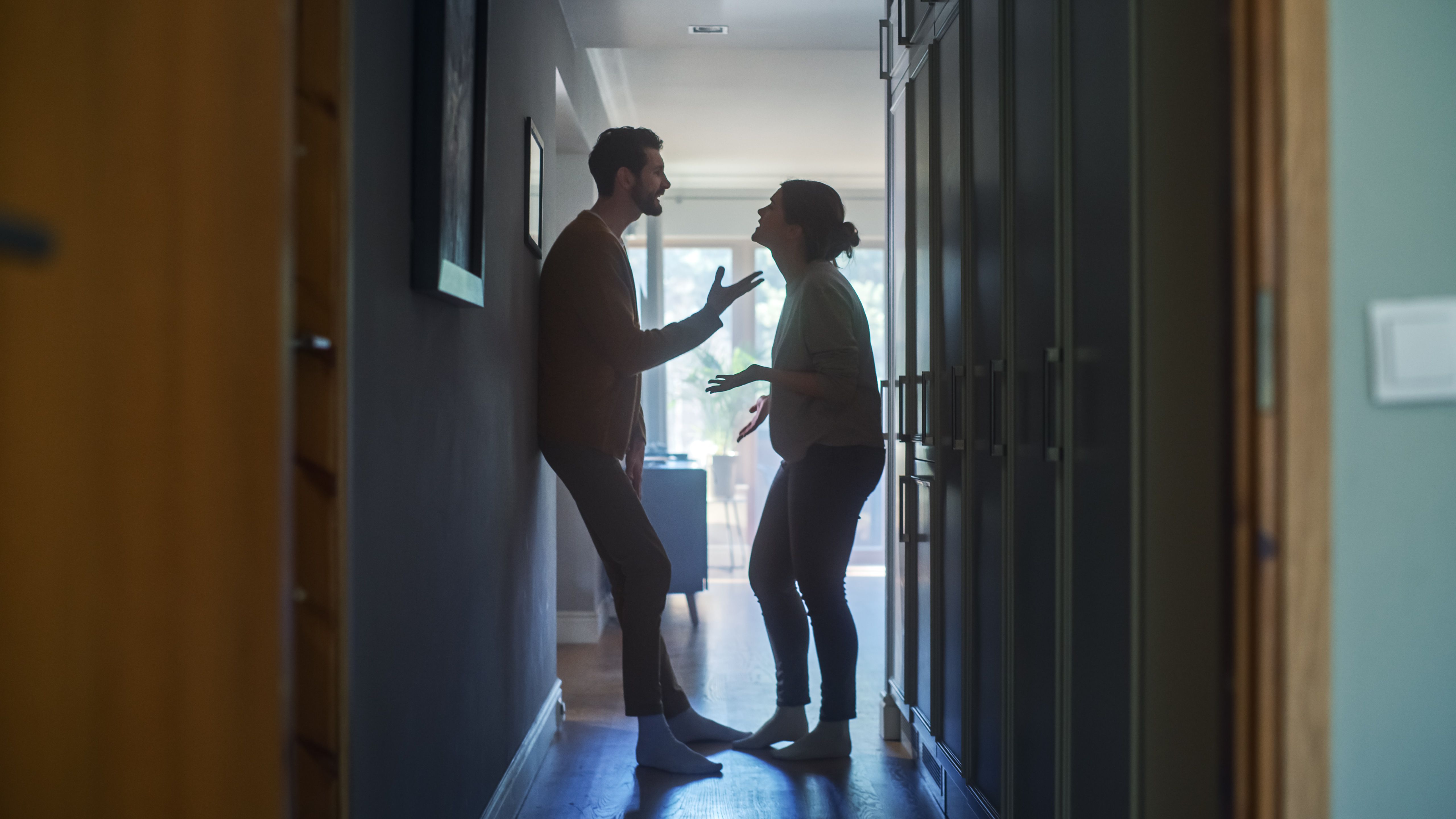 A man and a woman fighting. | Source: Getty Images