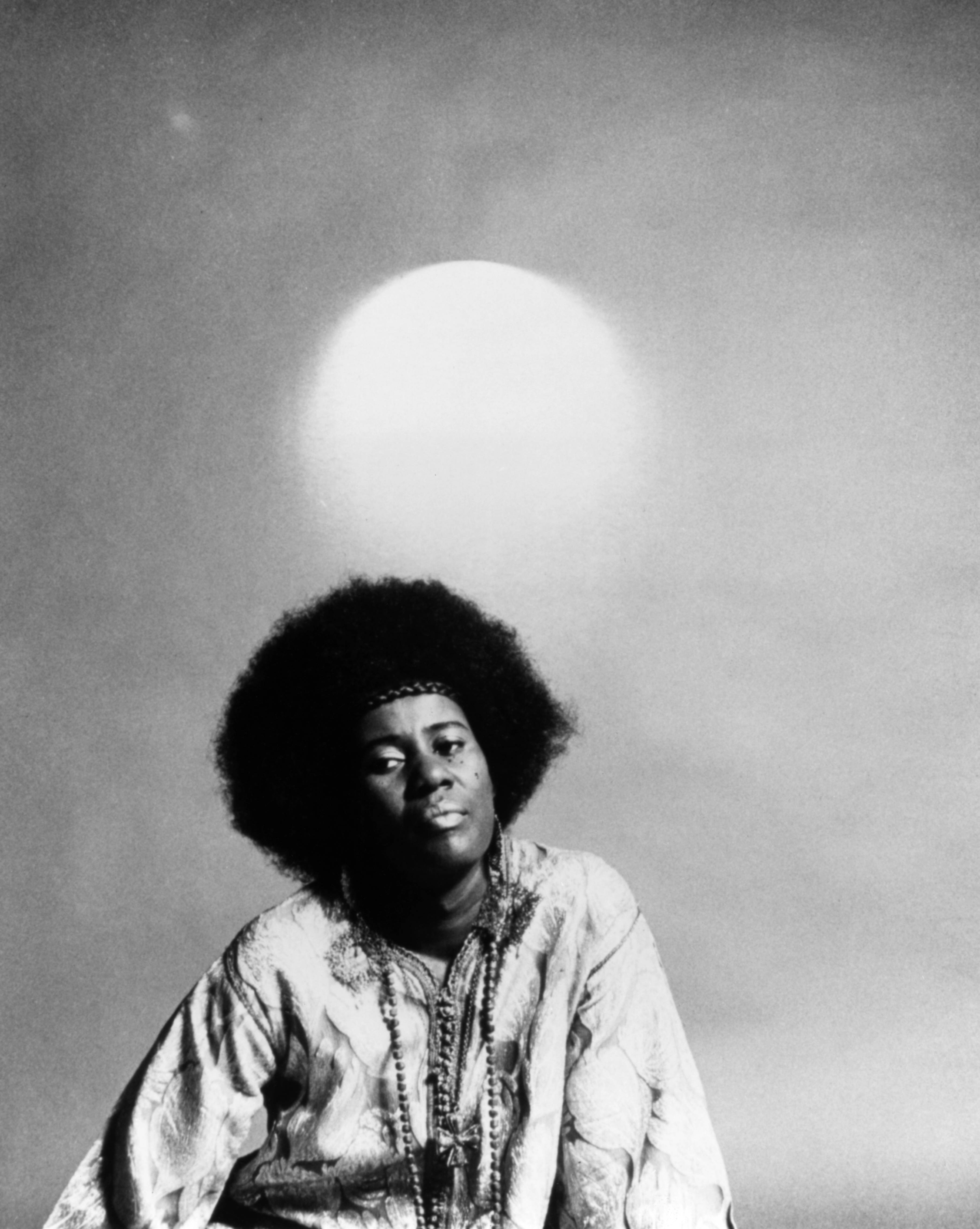 Studio Photo of Alice Coltrane in 1970. I Image: Getty Images.