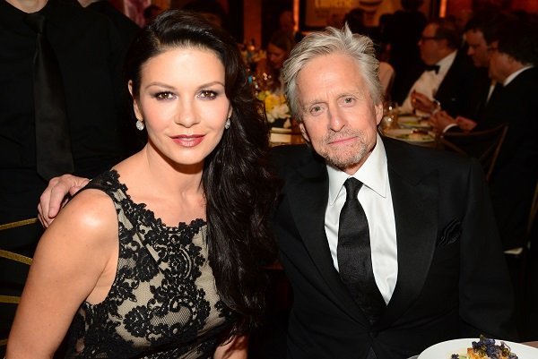 Catherine Zeta-Jones and Michael Douglas on June 5, 2014 in Hollywood, California | Source: Getty Images