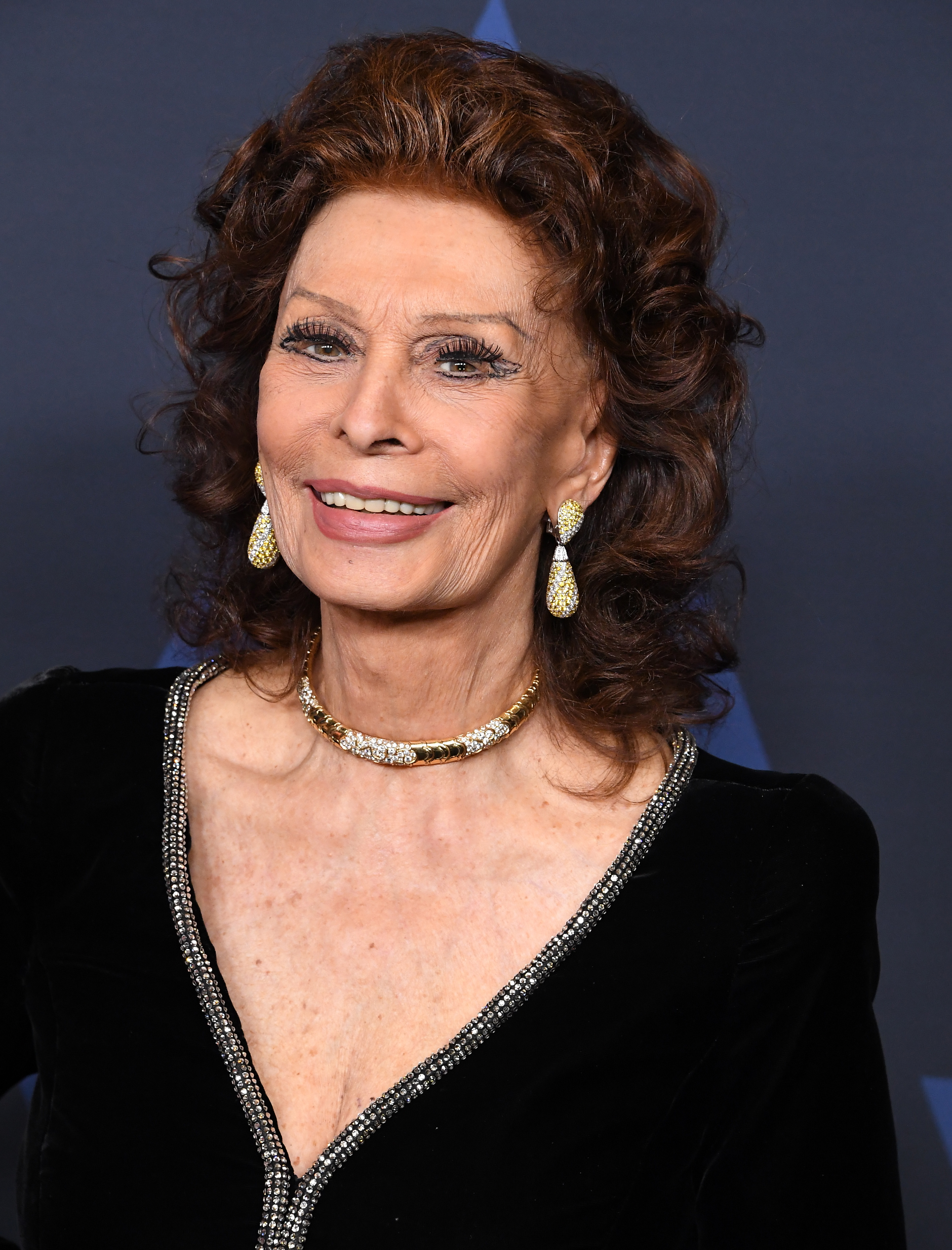 Sophia Loren arrives at the Academy of Motion Picture Arts And Sciences' 11th Annual Governors Awards at The Ray Dolby Ballroom in Hollywood, California on October 27, 2019 | Source: Getty Images