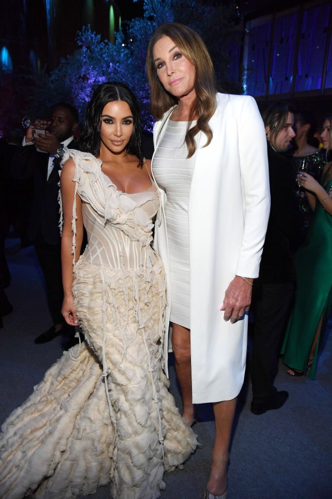Kim Kardashian West and Caitlyn Jenner attend the 2020 Vanity Fair Oscar Party on February 09, 2020. | Photo: Getty Images