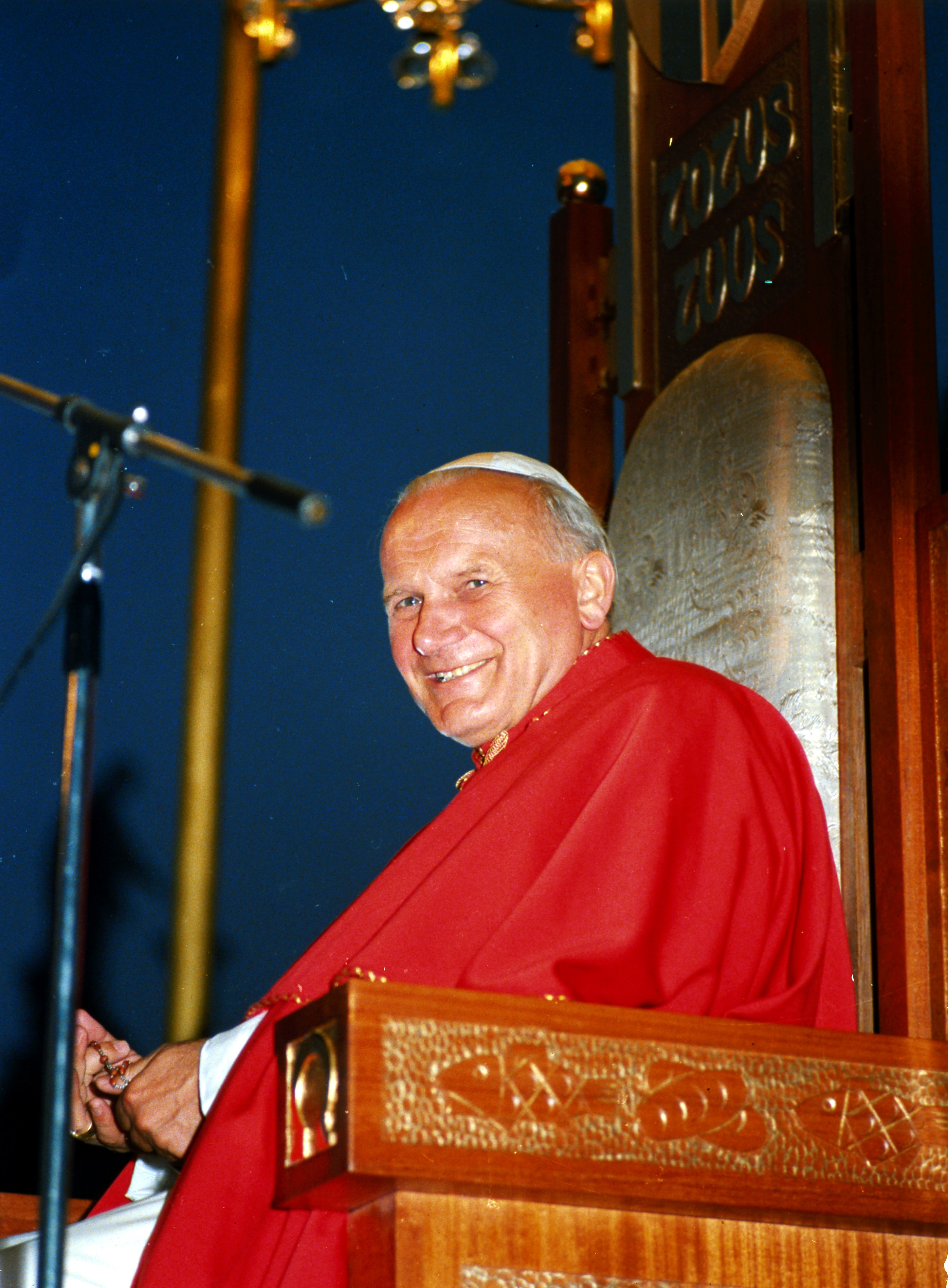 Pope John Paul II in an undated photograph. | Source: Getty Images