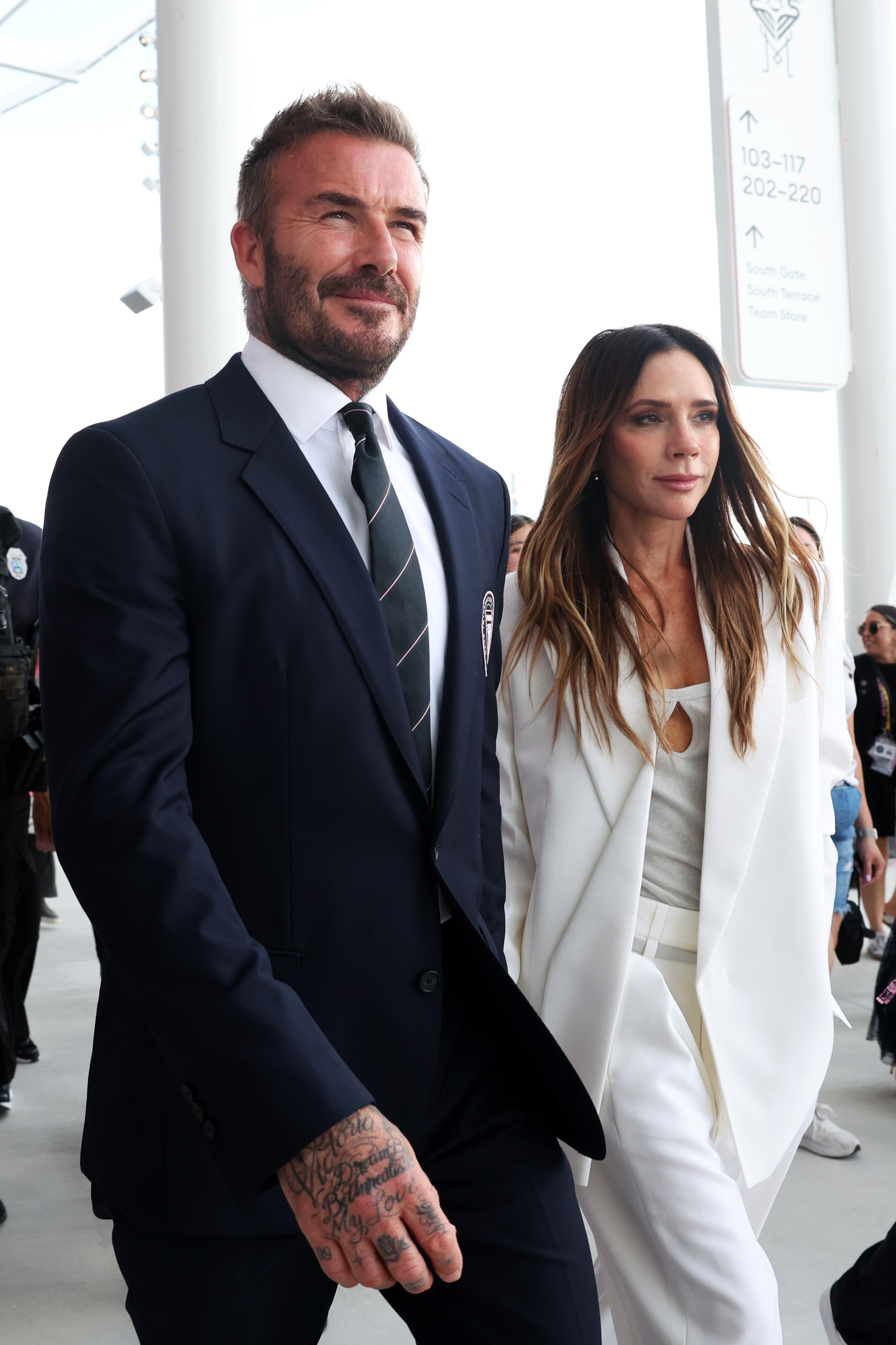 Sir David and Victoria Beckham attend the stadium's ribbon-cutting ceremony prior to the MLS match between Inter Miami CF and Austin FC at Nu Stadium on 4 April 2026 in Miami, Florida. | Source: Getty Images