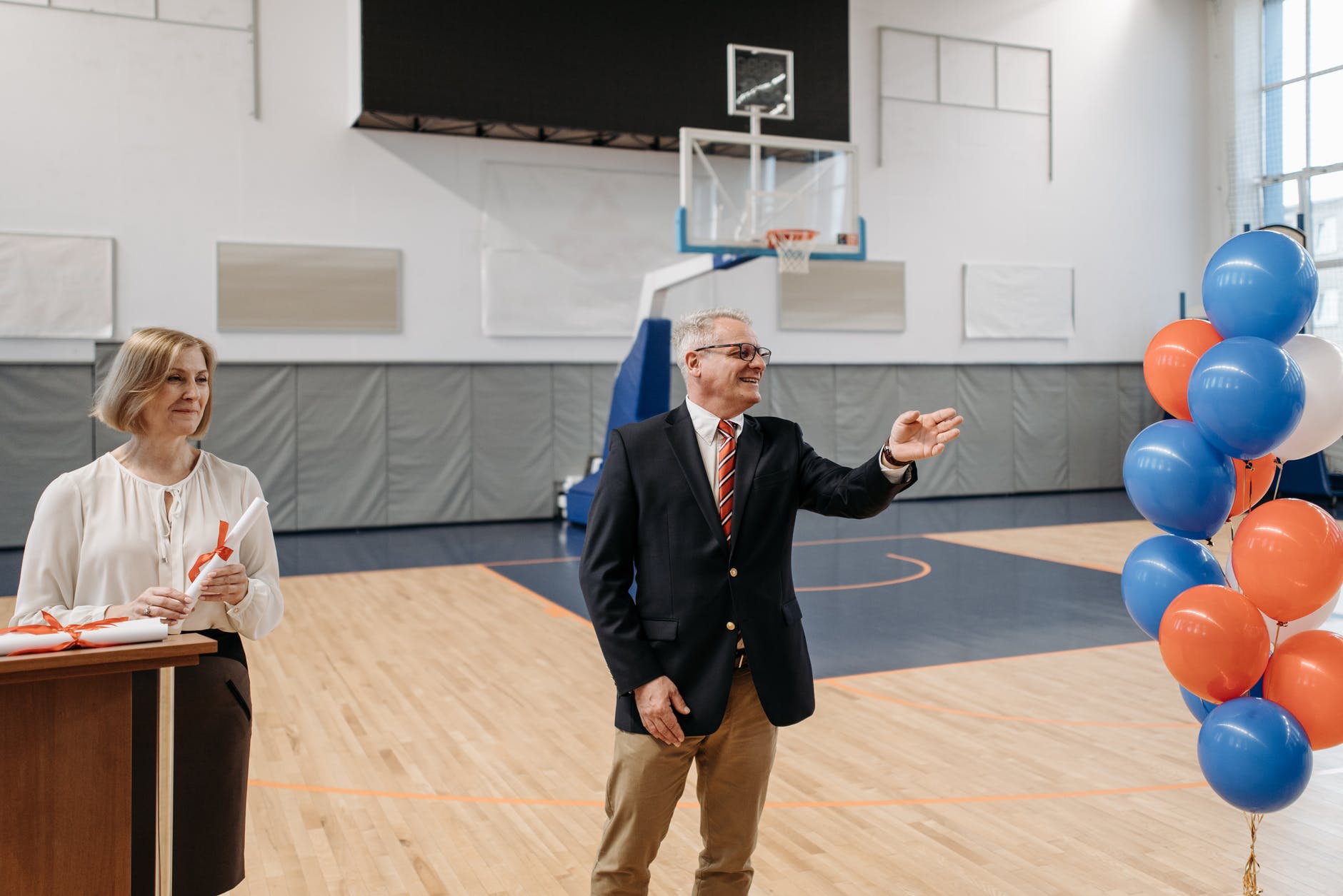 There was a school assembly at the gym. | Source: Pexels