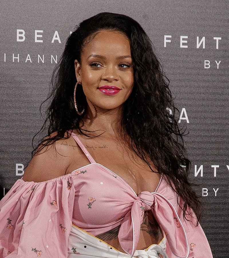 Rihanna attending the Fenty Beauty by Rihanna presentation in Madrid, Spain in 2017. I Image: Getty Images.