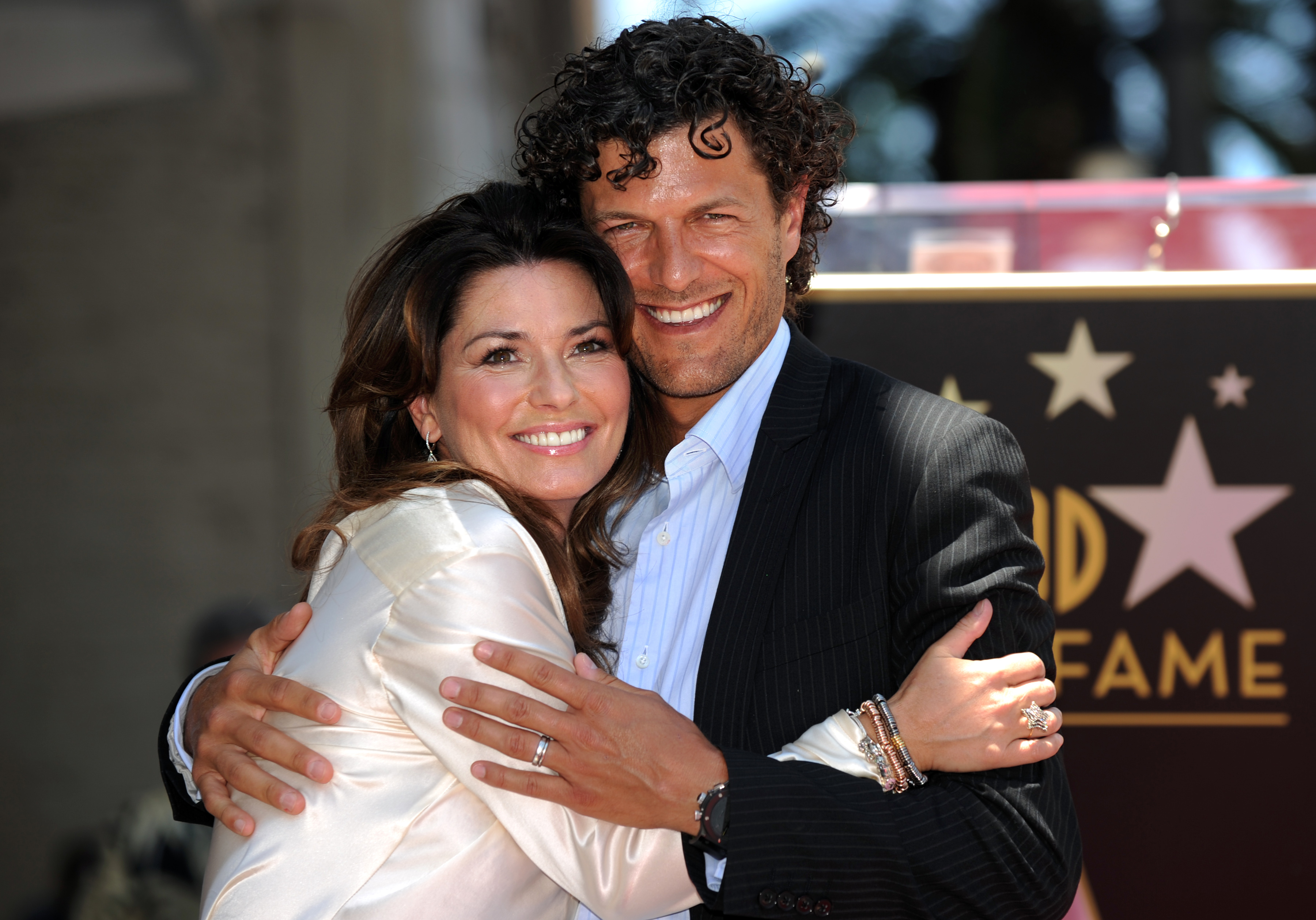 Shania Twain and Frederic Nicolas Thiebaud in Hollywood, California on June 2, 2011 | Source: Getty Images