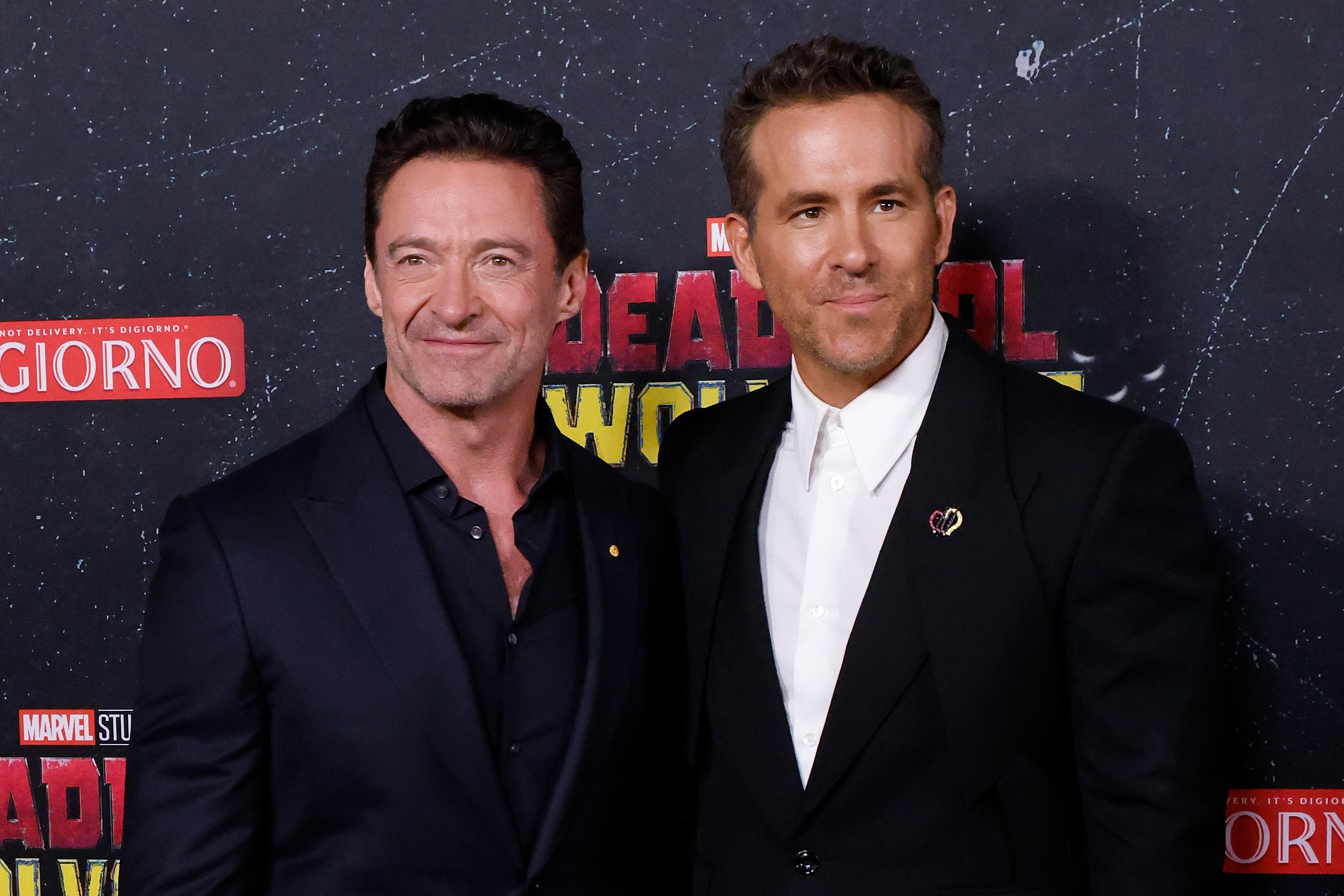 Hugh Jackman and Ryan Reynolds at the world premiere of "Deadpool & Wolverine" in New York City on July 22, 2024 | Source: Getty Images