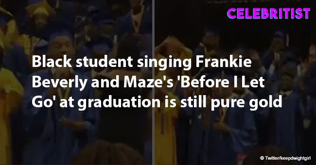 Black student singing Frankie Beverly and Maze's 'Before I Let Go' at graduation is still pure gold