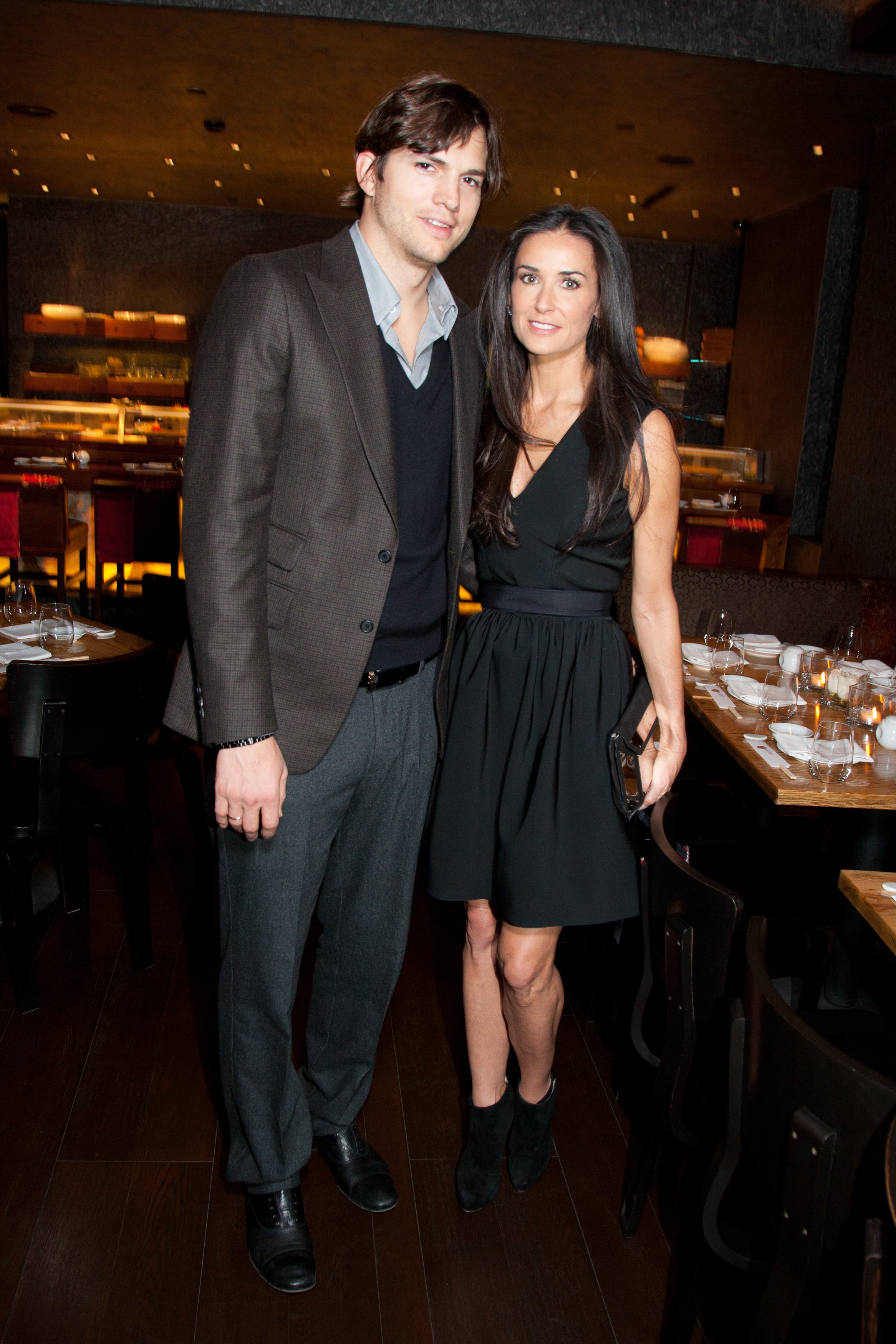 Ashton Kutcher and Demi Moore attend the Private Dinner after their Charity Gala in 2010. | Source: Getty Images