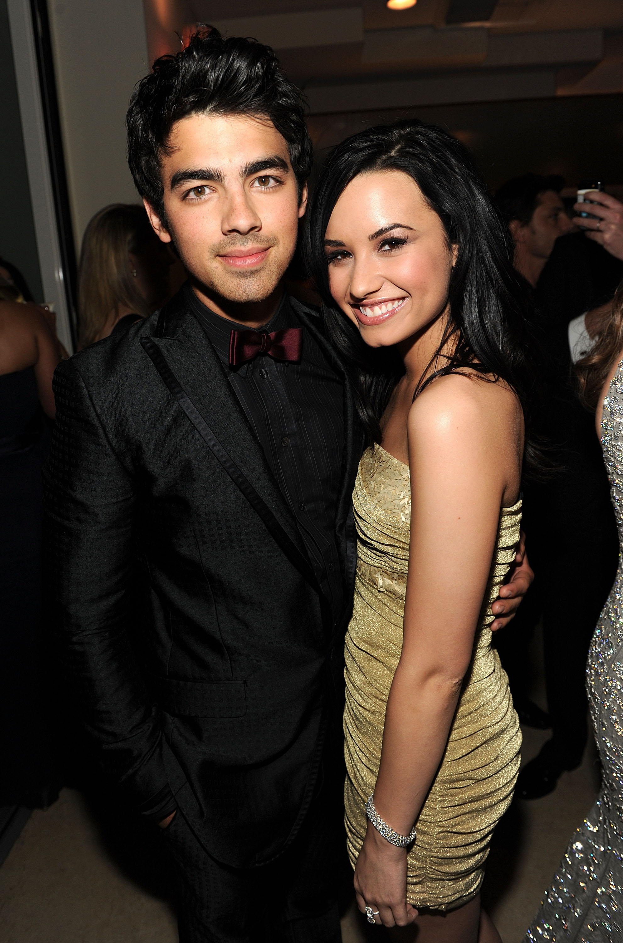 Joe Jonas and Demi Lovato attends the Vanity Fair Oscar Party hosted by Graydon Carter at the Sunset Tower Hotel on March 7, 2010, in West Hollywood, California | Source: Getty Images