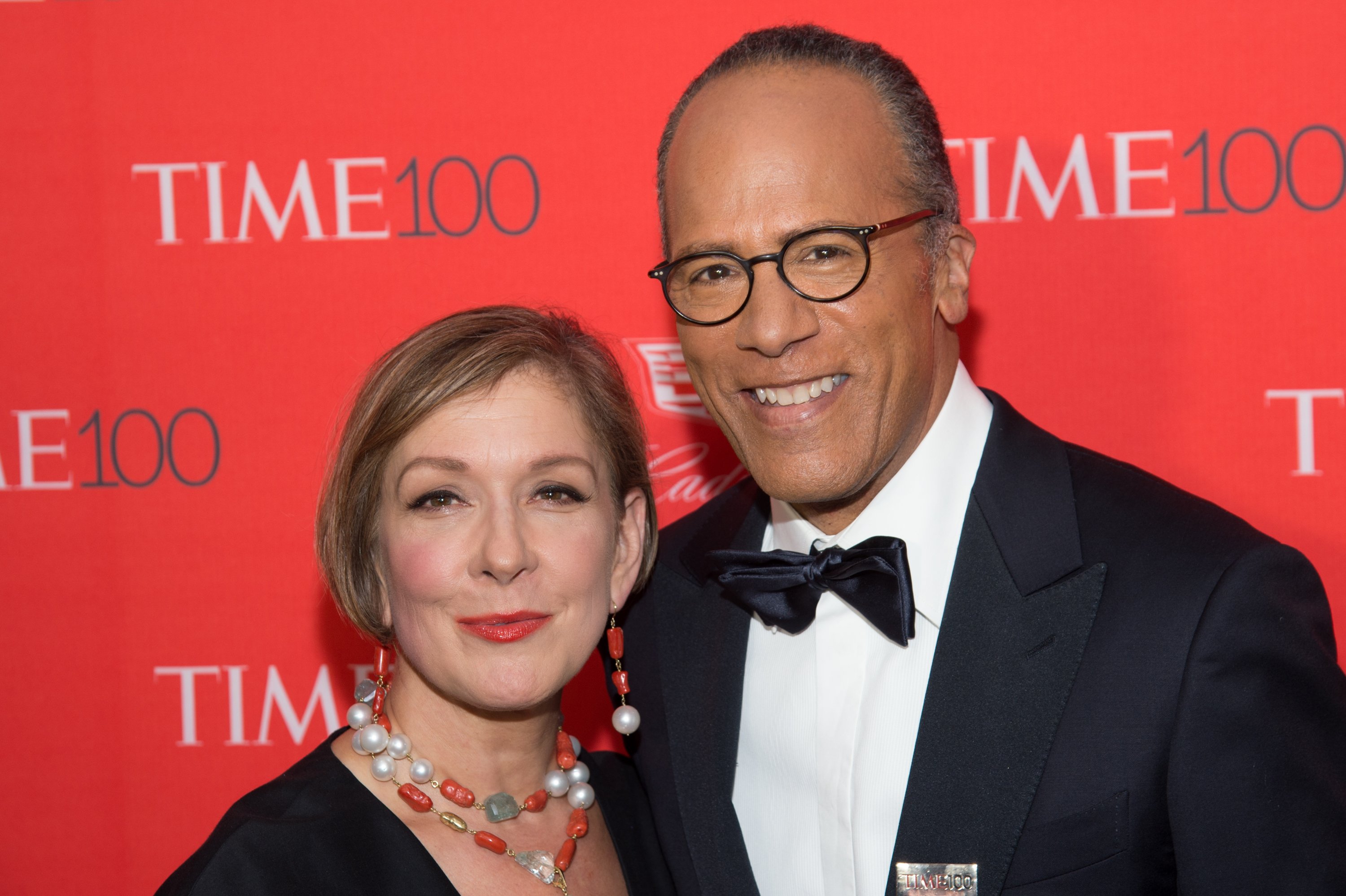 Carol Hagen-Holt and Lester Holt at the 2016 Time 100 Gala at Frederick P. Rose Hall, Jazz at Lincoln Center on April 26, 2016 in New York City | Source: Getty Images