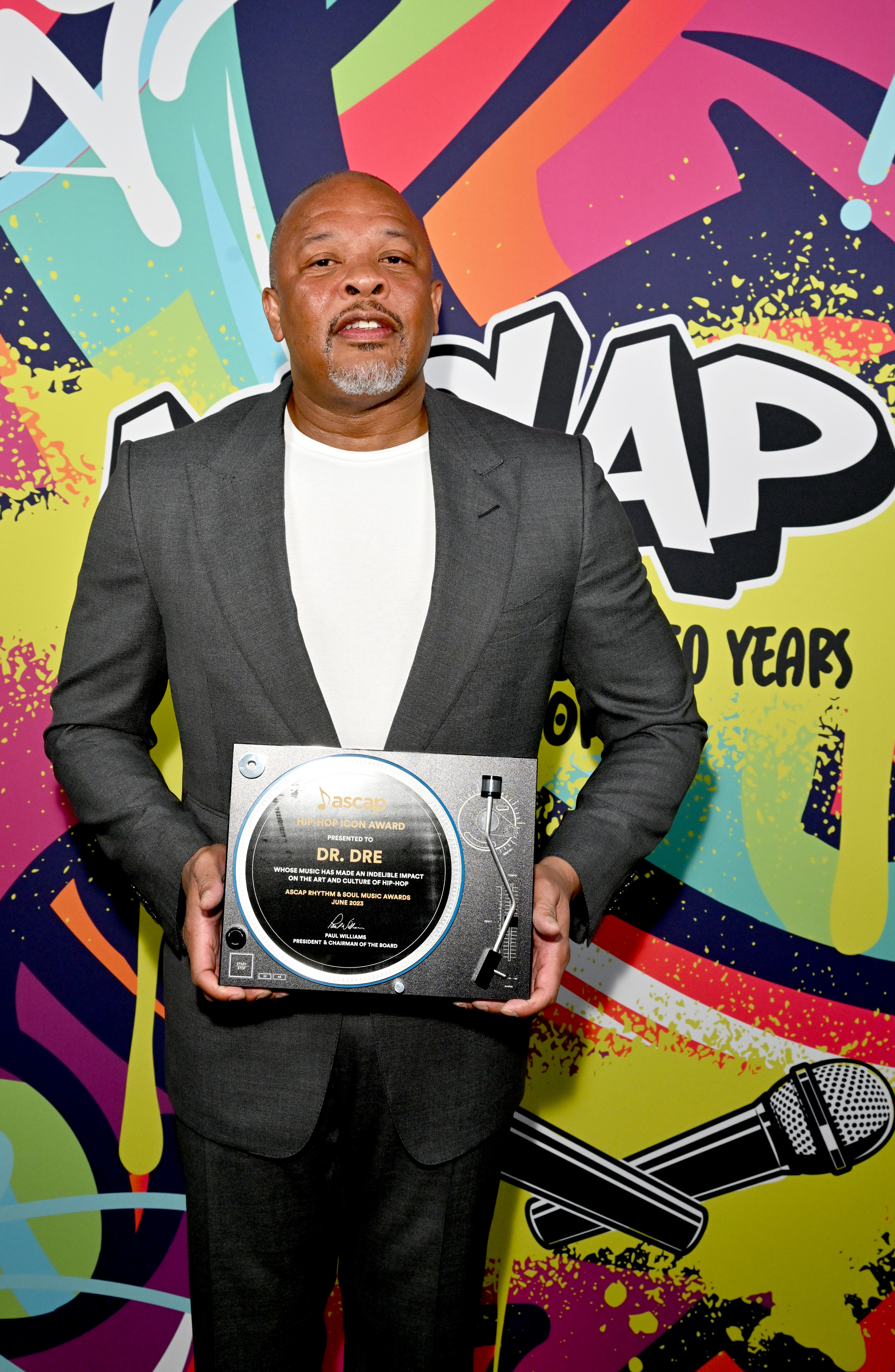 Dr. Dre attends ASCAP Rhythm & Soul Celebration of 50 Years of Hip-Hop on June 22, 2023 in Los Angeles, California | Source: Getty Images