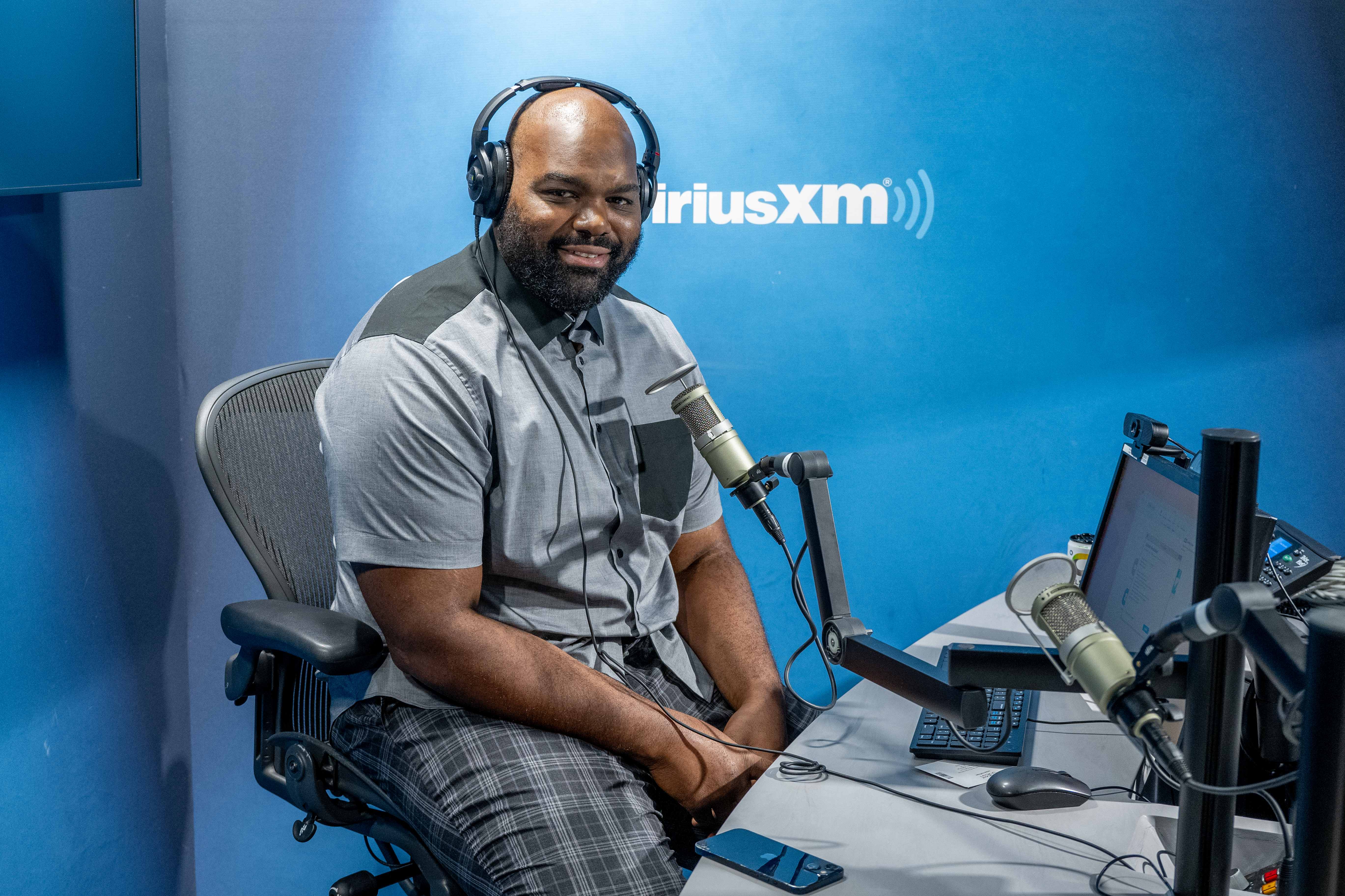 Michael Oherat SiriusXM Studios on August 9, 2023, in New York City. | Source: Getty Images