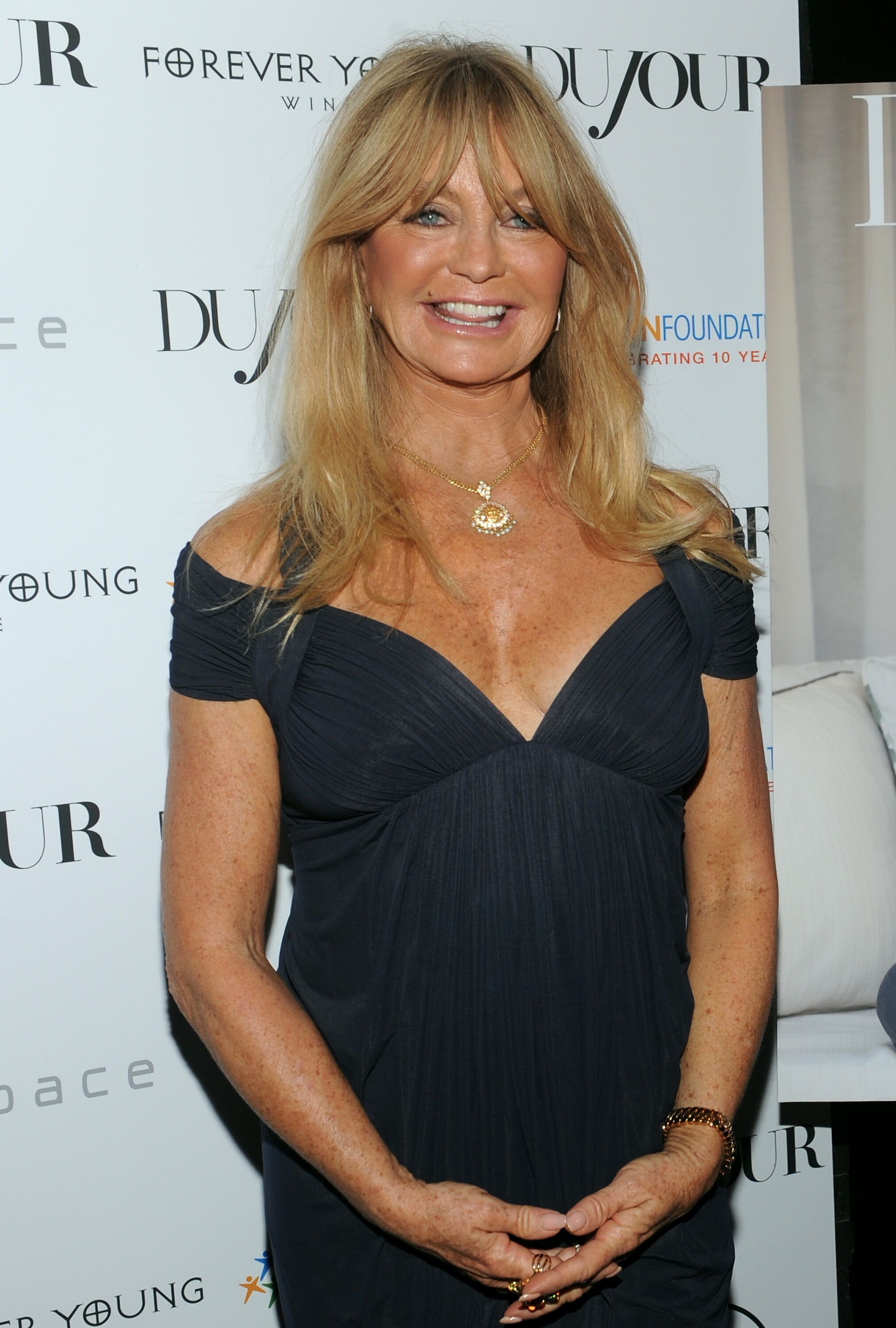 Goldie Hawn at DuJour's celebration of The Hawn Foundation on September 25, 2013. | Source: Getty Images